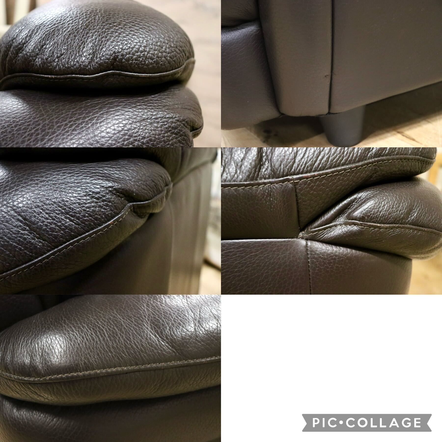 GMHF13B○IDC大塚家具 L/S Comfort-04 1人掛けソファ シングルソファ ラウンジチェア 総本革 ダークブラウン 約14万