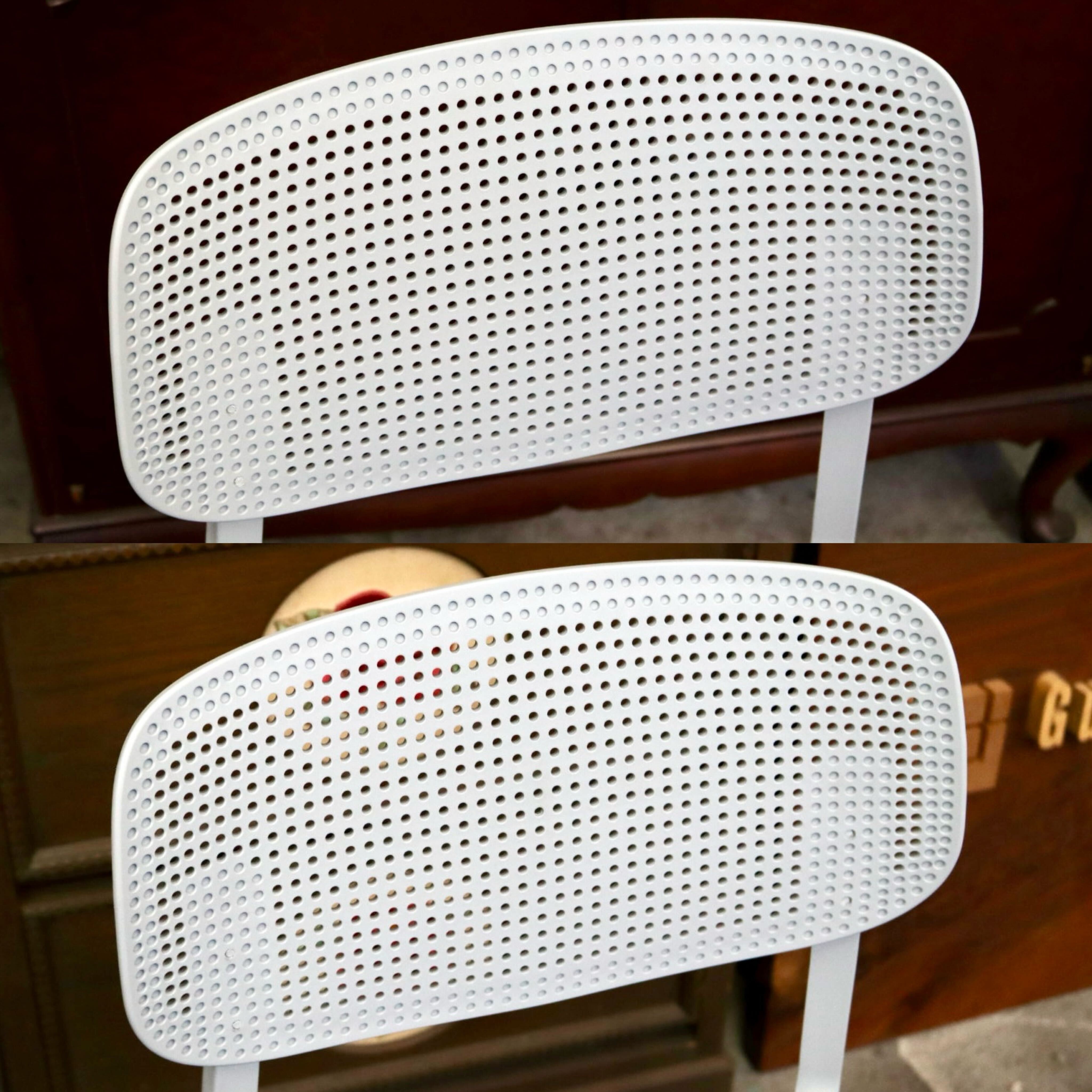 GMIS275K○KRISTALIA / クリスタリア COLANDER ダイニングチェア 椅子 2脚セット スタッキング モダン イタリア グレー 展示品 定価約10万