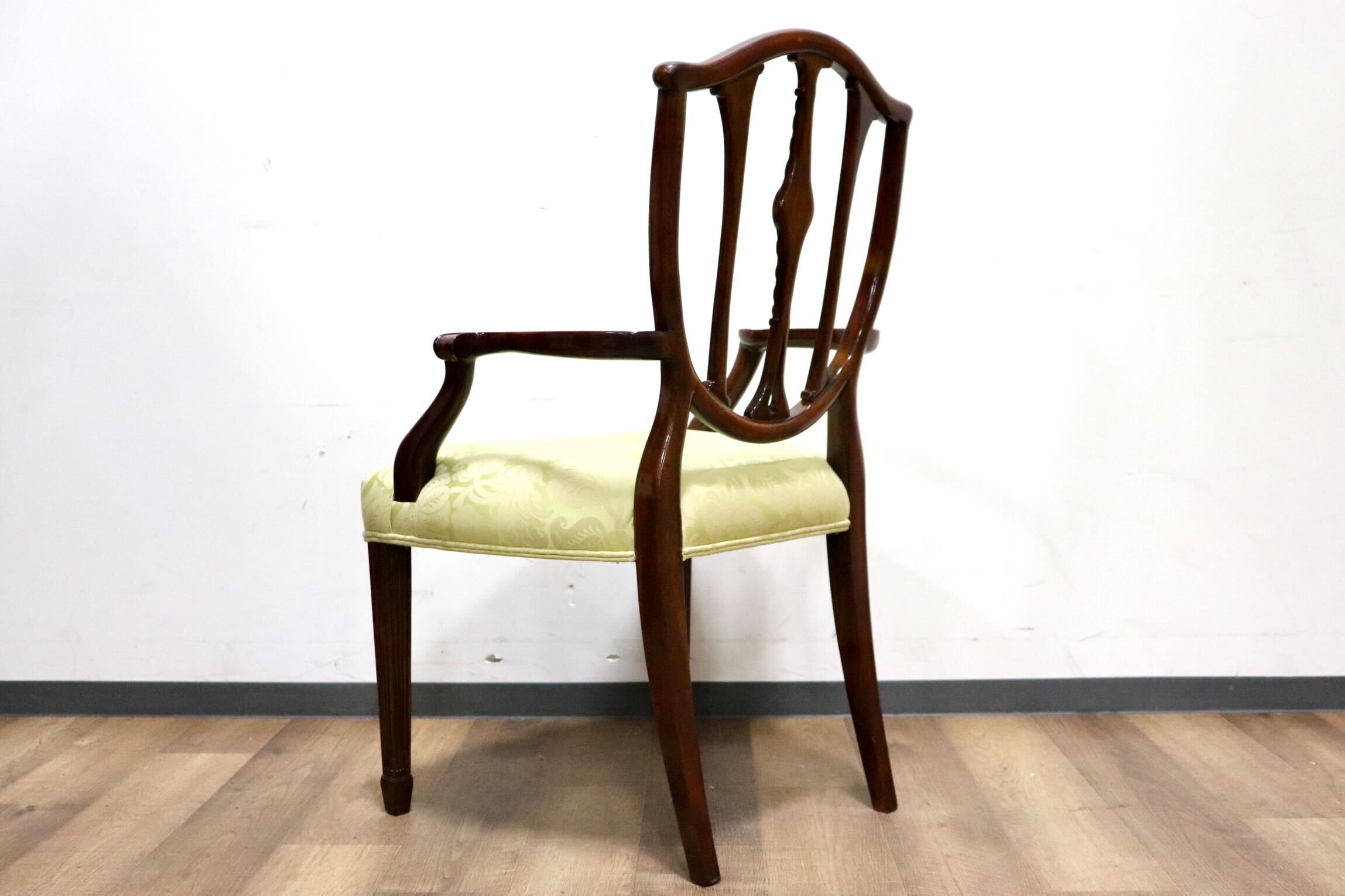 GMHK287F○THEODORE ALEXANDER / セオドアアレキサンダー ダイニングチェア マホガニー材 英国 イギリス クラシック 定価約31.9万 展示品