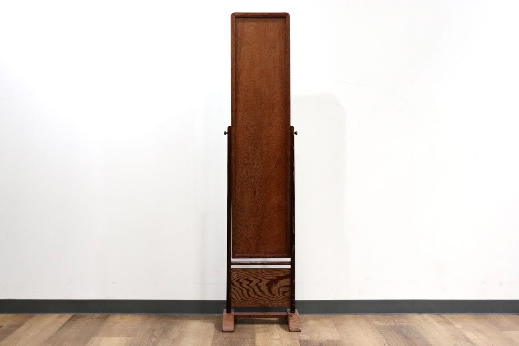 GMHK610○和モダン スタンドミラー 姿見 鏡 木製フレーム レトロ アンティーク 古民家 和室 座敷