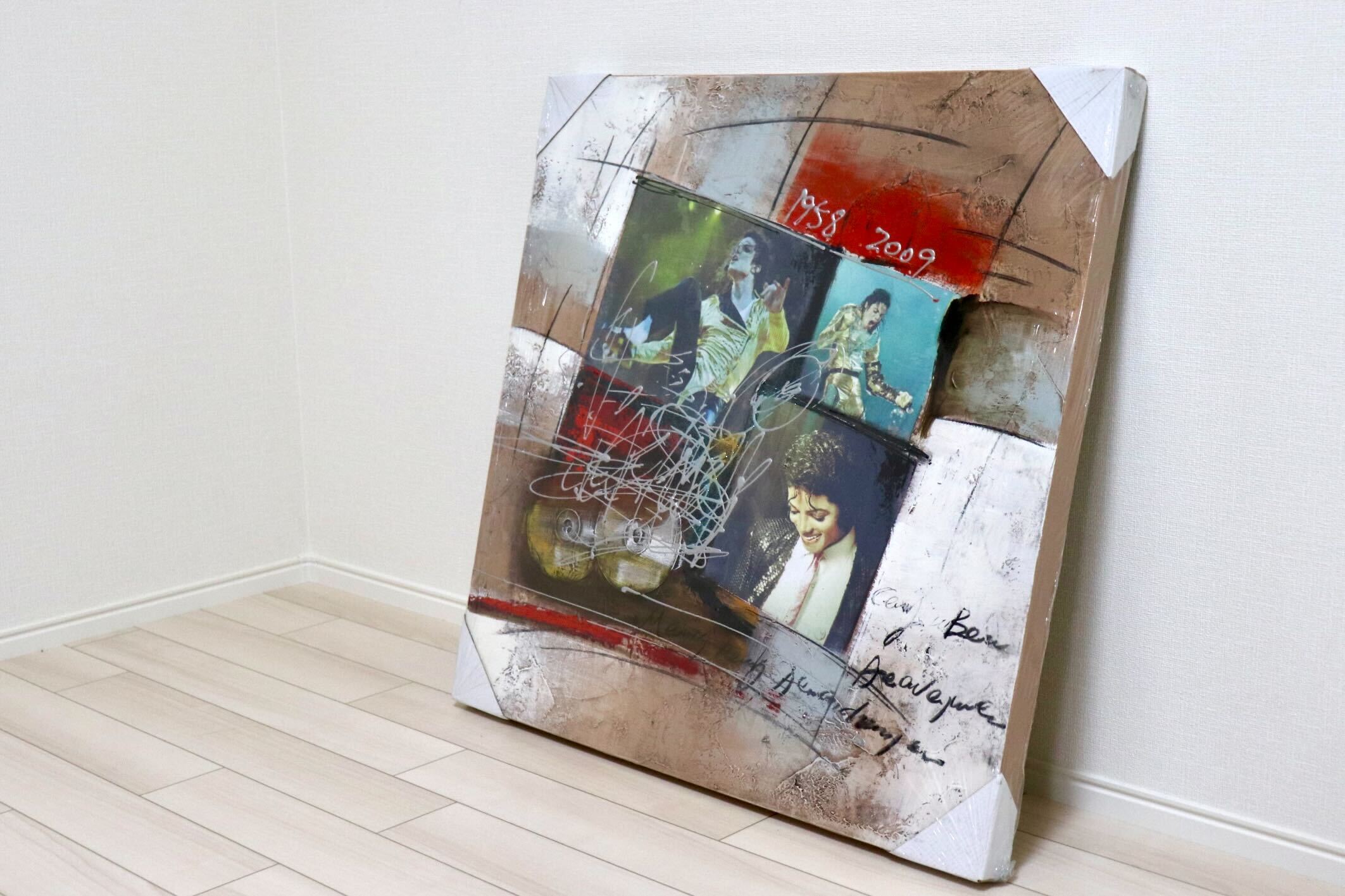 GMIK749A◯マイケル・ジャクソン アートパネル 大型 インテリアボード コラージュアート