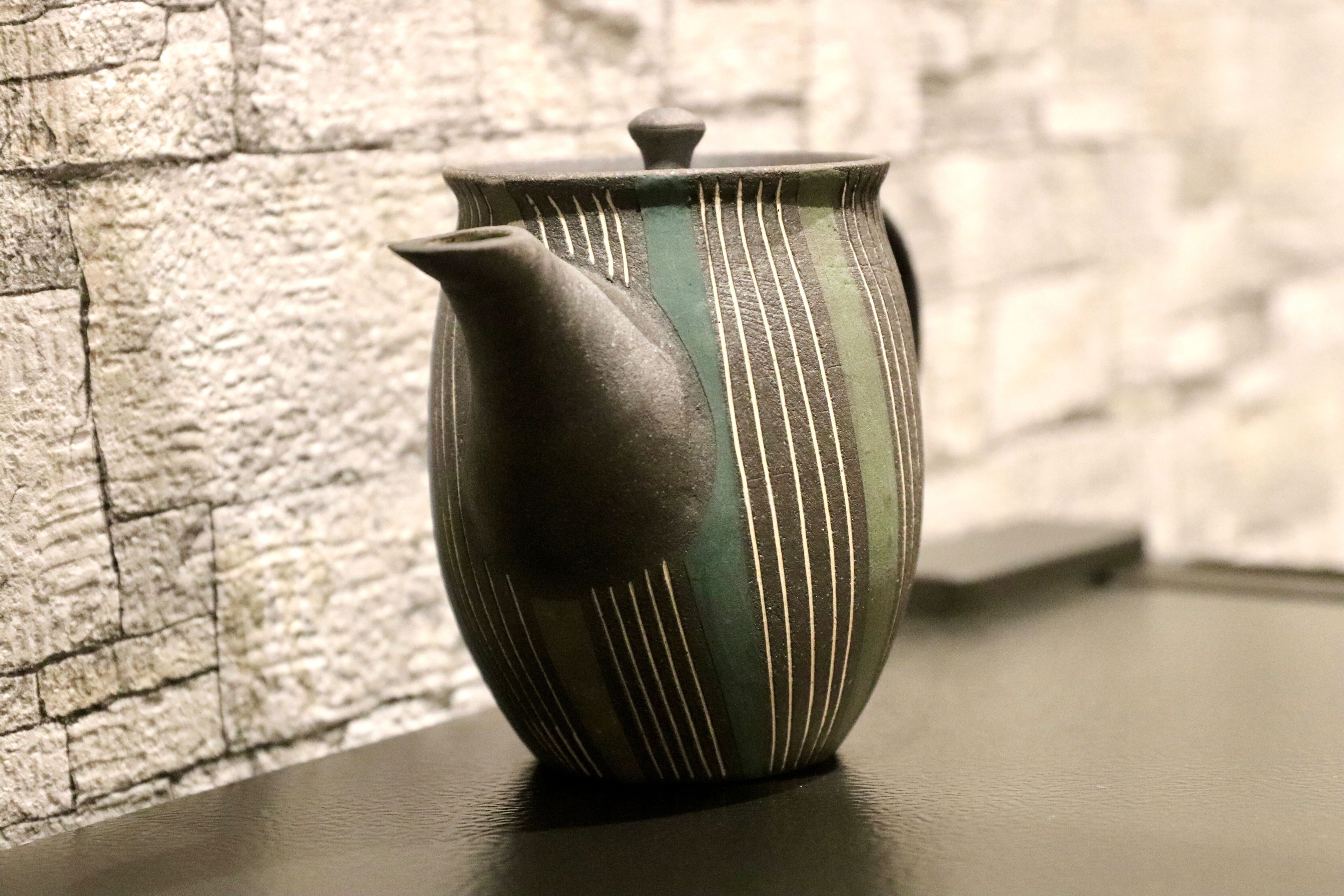 GMIO268○市野悟窯 丹波焼 ティーポット 丹波立杭焼 市野哲次 伝統工芸 煎茶道具 茶器 急須