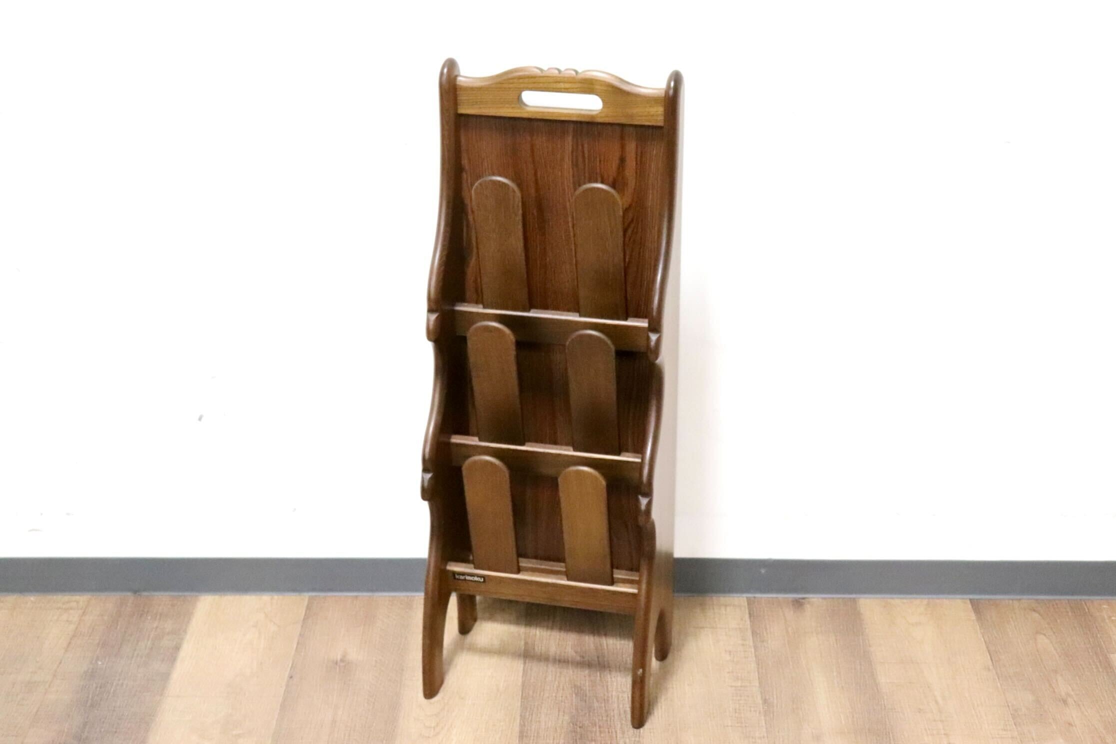 GMHH33C○karimoku / カリモク スリッパラック 収納ラック 玄関収納 スリッパ立て 収納棚 3段 レトロ ヴィンテージ 国産家具