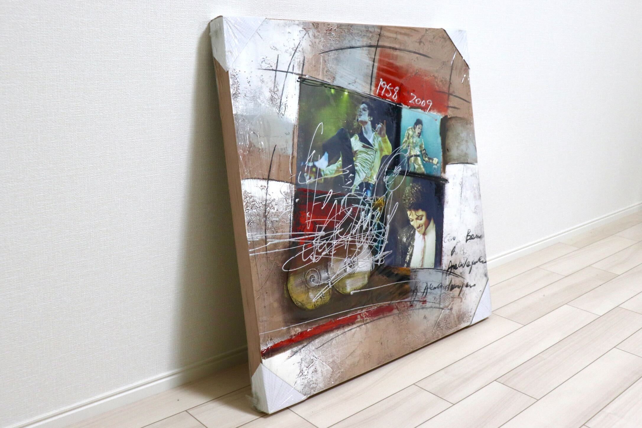 GMIK749A◯マイケル・ジャクソン アートパネル 大型 インテリアボード コラージュアート