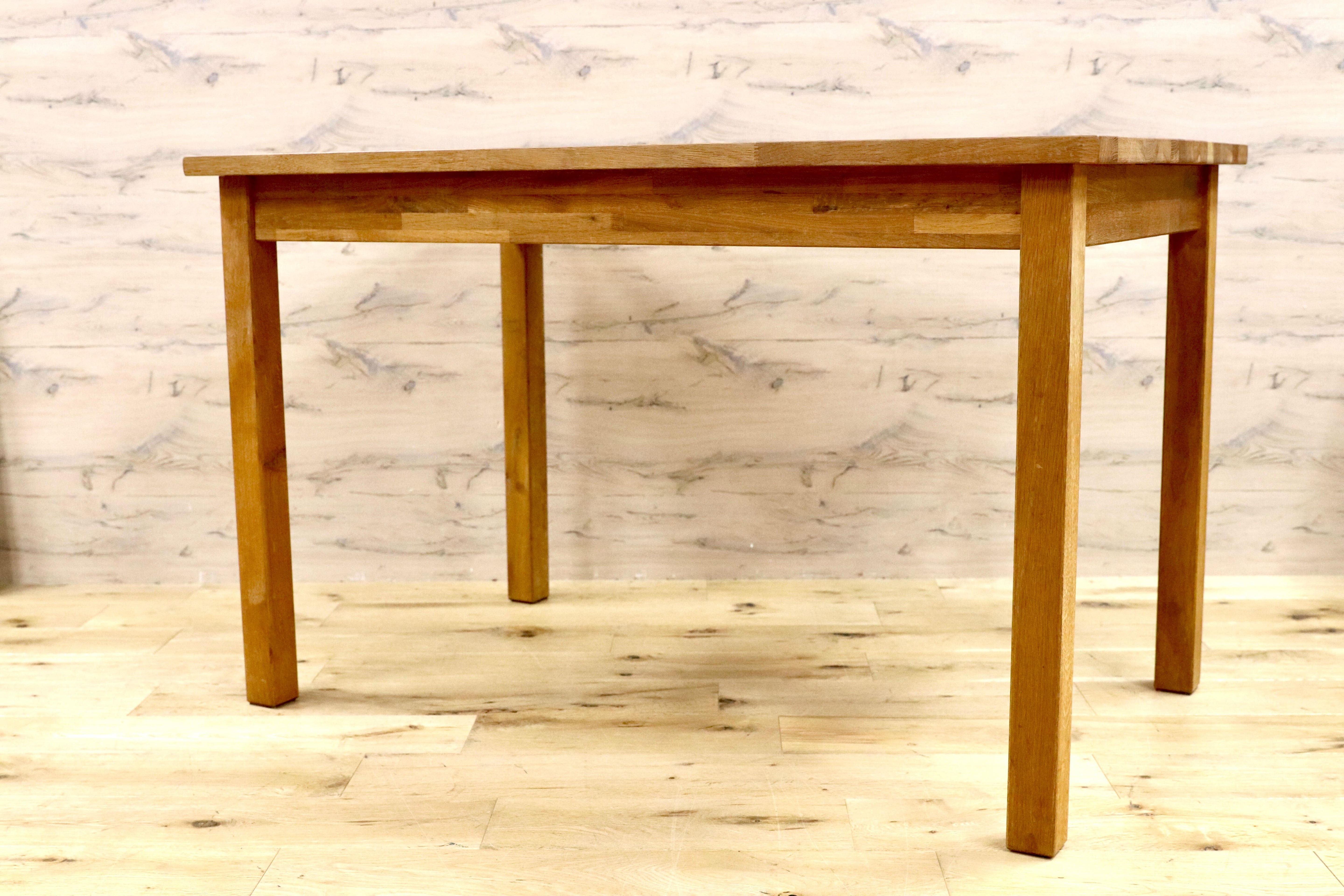 GMHK91○IKEA / イケア EKENSBERG オーク無垢材 ダイニングテーブル 食卓テーブル 北欧モダン ヴィンテージ 廃番