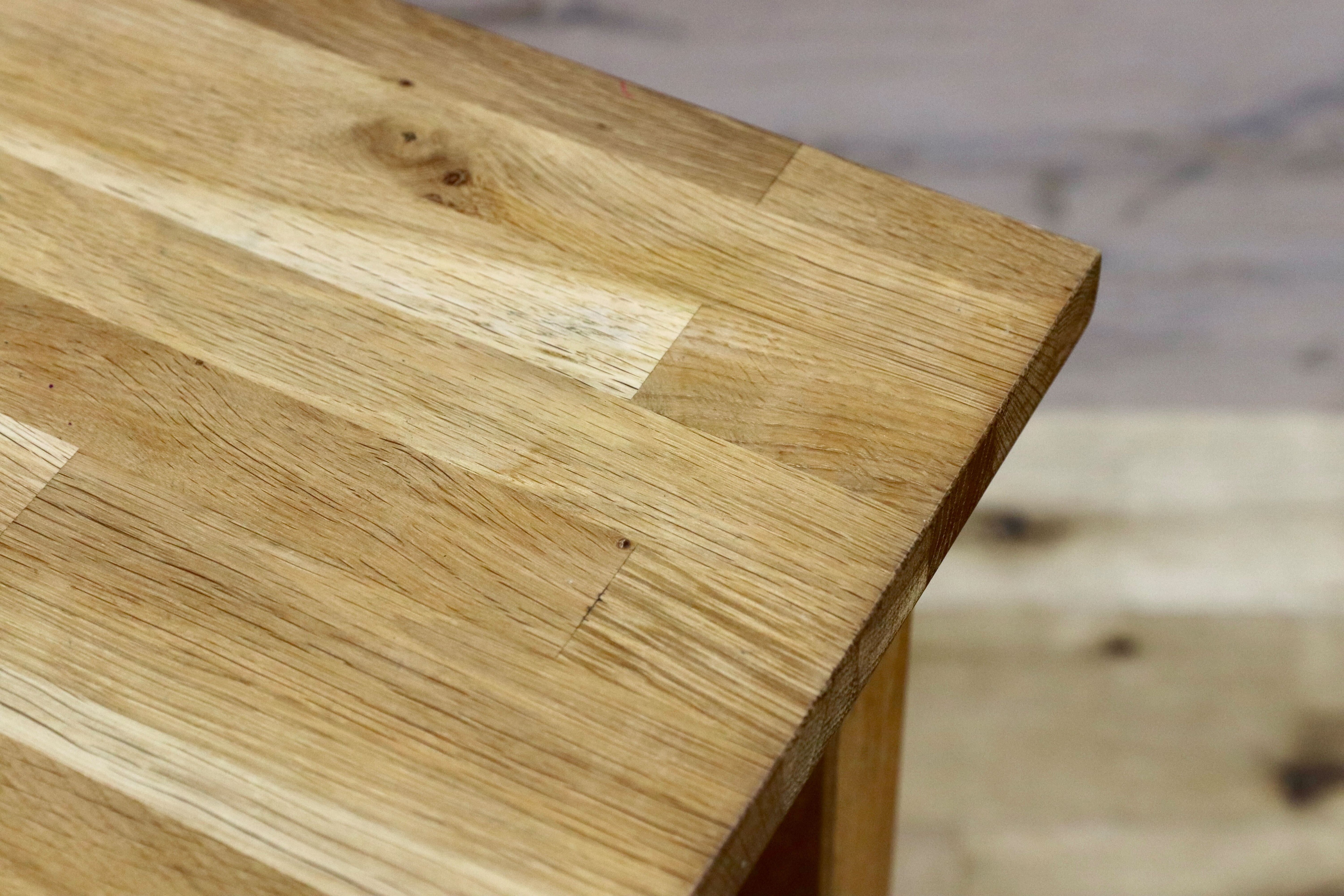 GMHK91○IKEA / イケア EKENSBERG オーク無垢材 ダイニングテーブル 食卓テーブル 北欧モダン ヴィンテージ 廃番