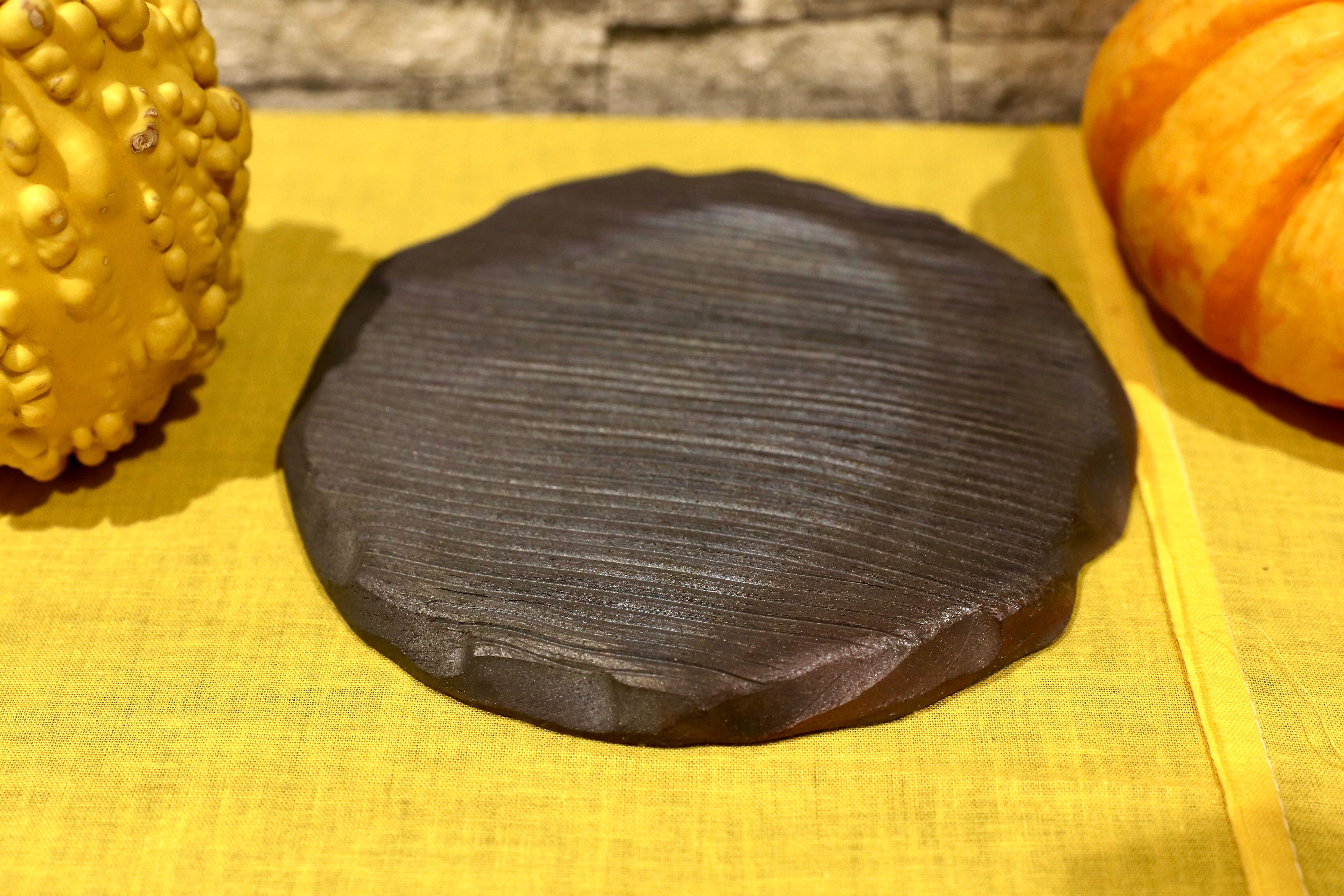 GMIO258○市野悟窯 市野哲次 丹波焼 丹波立杭焼 ソーサー コースター 伝統工芸