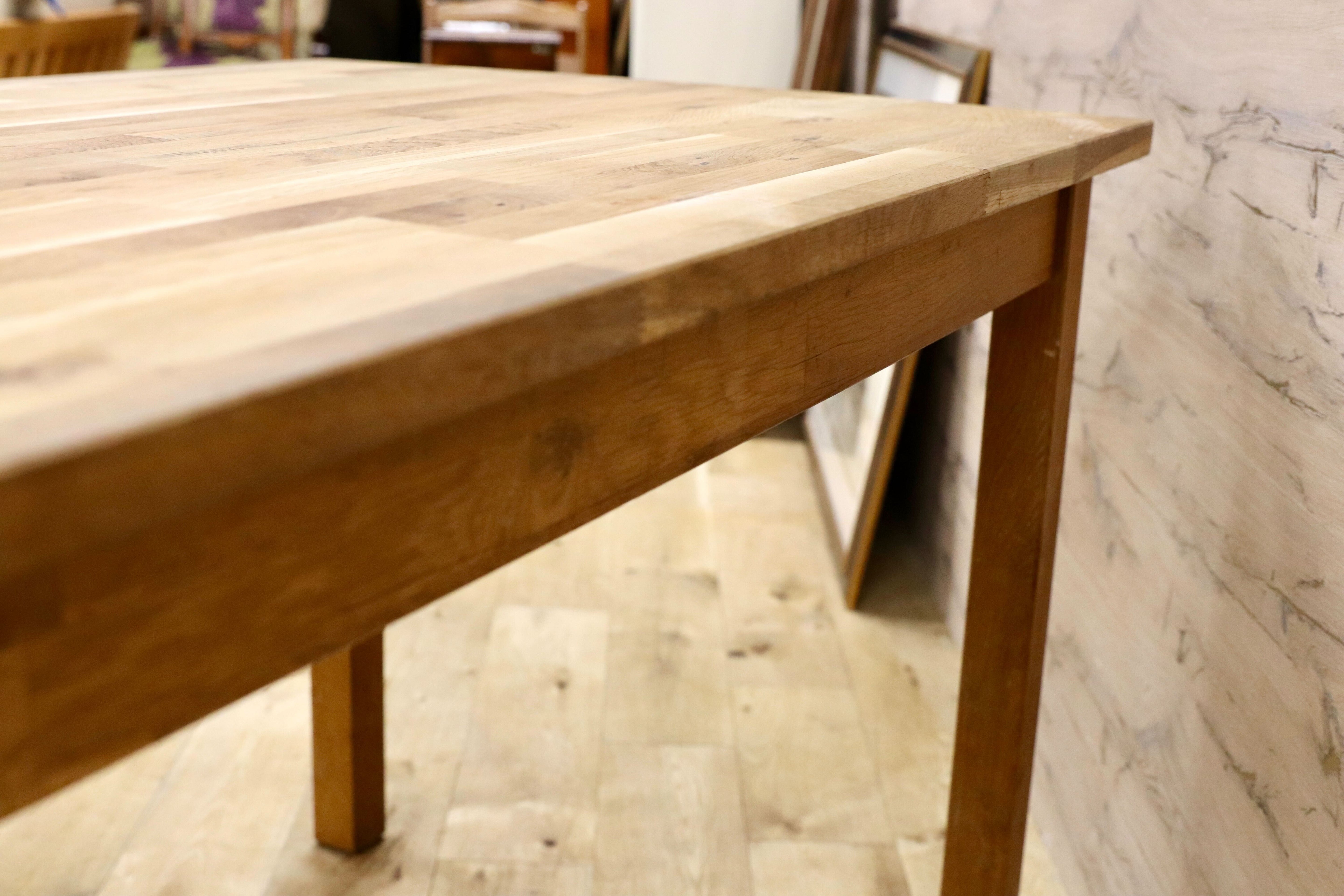 GMHK91○IKEA / イケア EKENSBERG オーク無垢材 ダイニングテーブル 食卓テーブル 北欧モダン ヴィンテージ 廃番