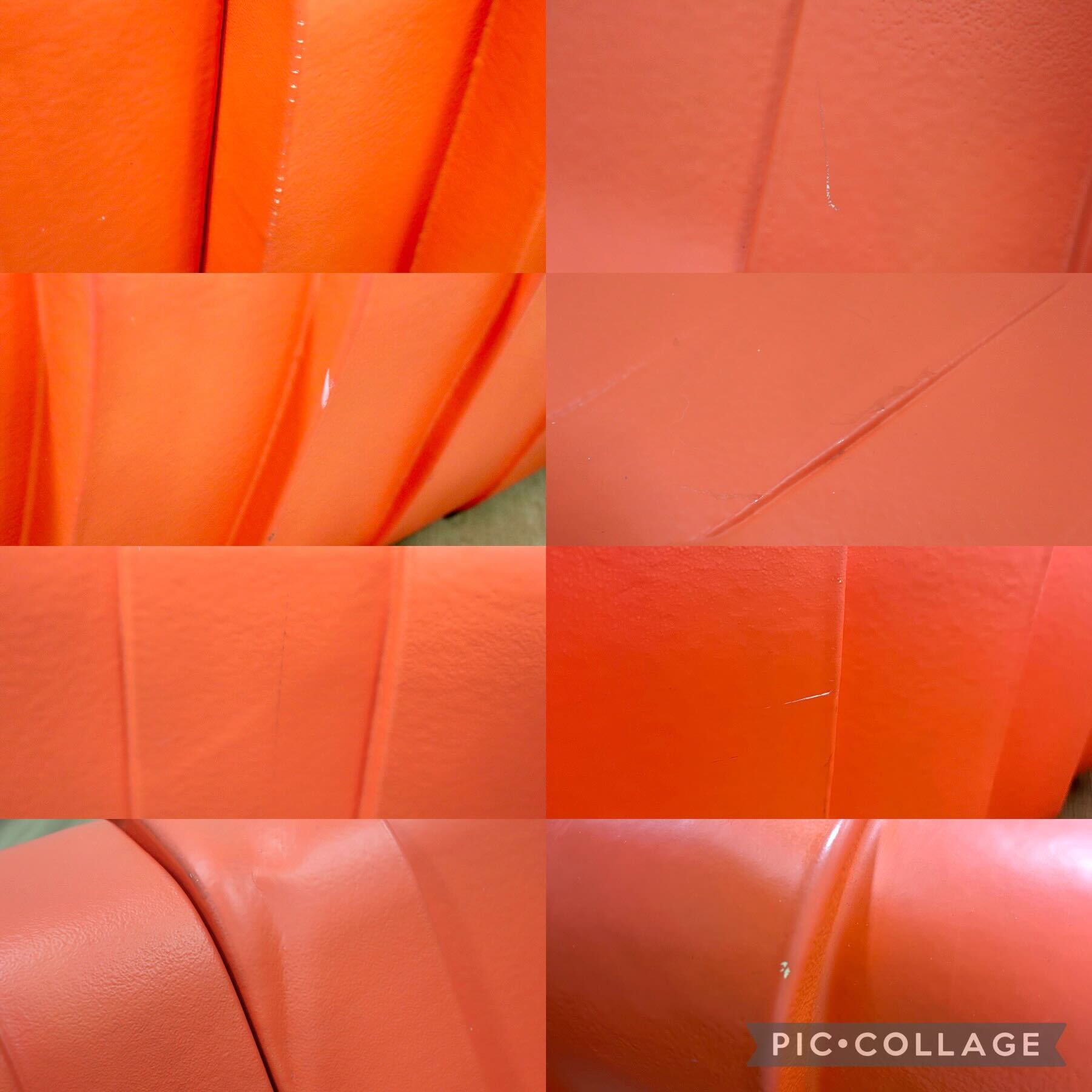 GMGN315○sixinch / シックスインチ クリフィ 6000 ラウンジソファ ローソファ フロアソファ オレンジ モダン 定価約181万※発送不可