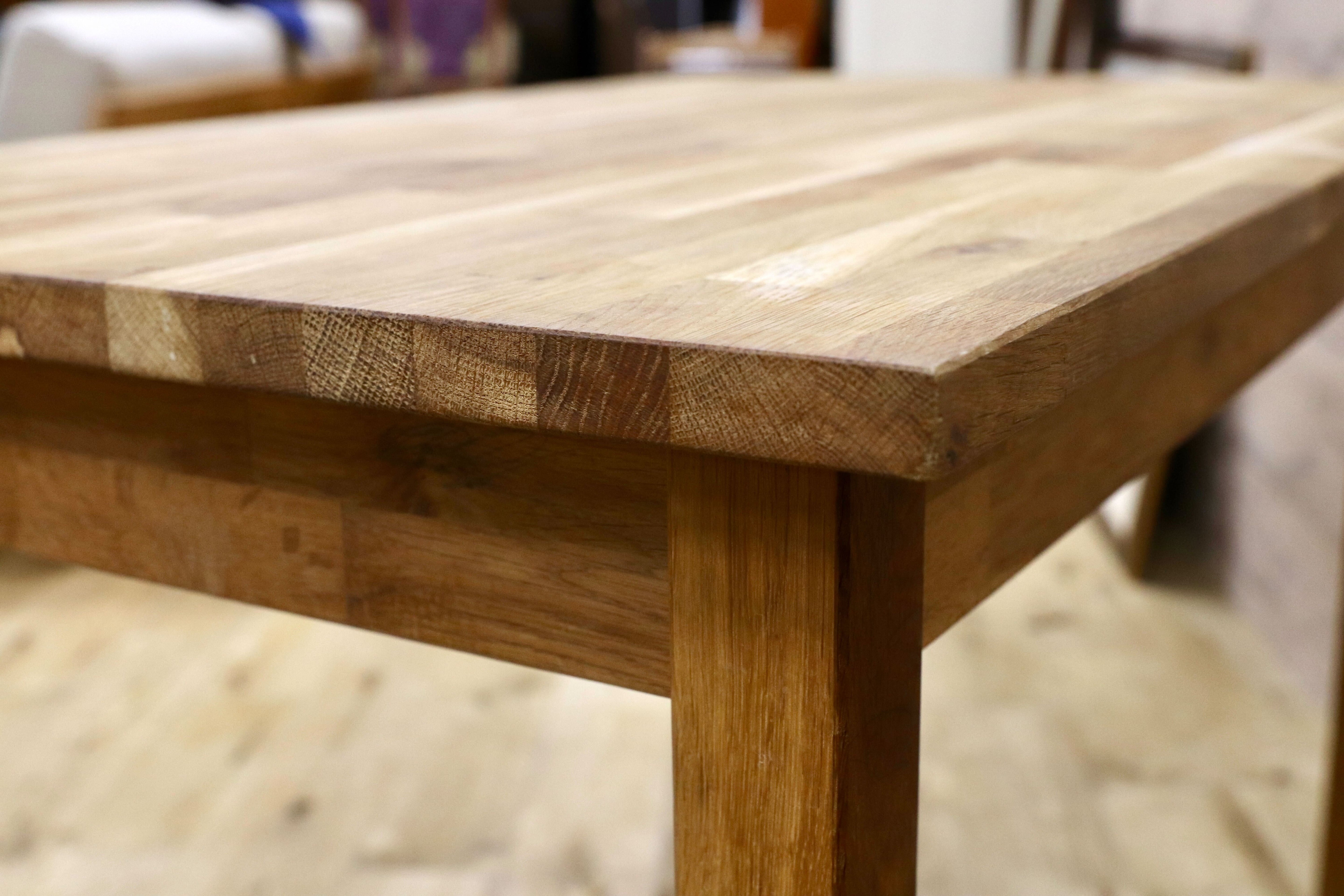 GMHK91○IKEA / イケア EKENSBERG オーク無垢材 ダイニングテーブル 食卓テーブル 北欧モダン ヴィンテージ 廃番