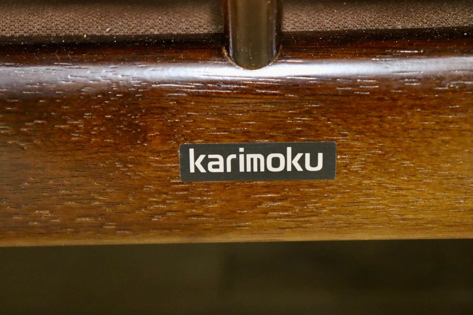 GMGS182○karimoku / カリモク コロニアル 3人掛けソファ トリプルソファ 長椅子 ファブリック 花柄 カントリー レトロ 国産家具