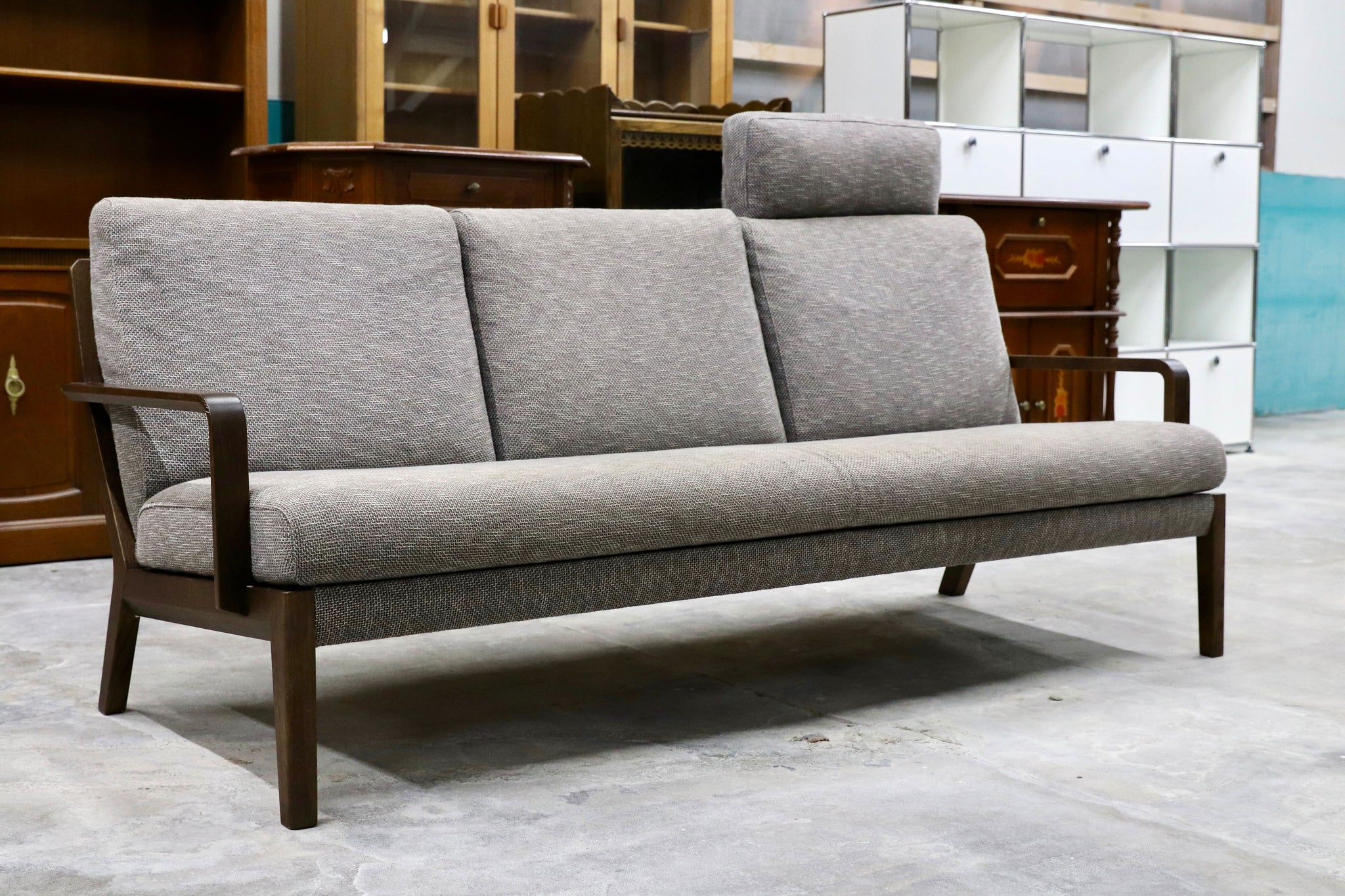 GMHK497○karimoku / カリモク 3人掛けソファ トリプルソファ 3  