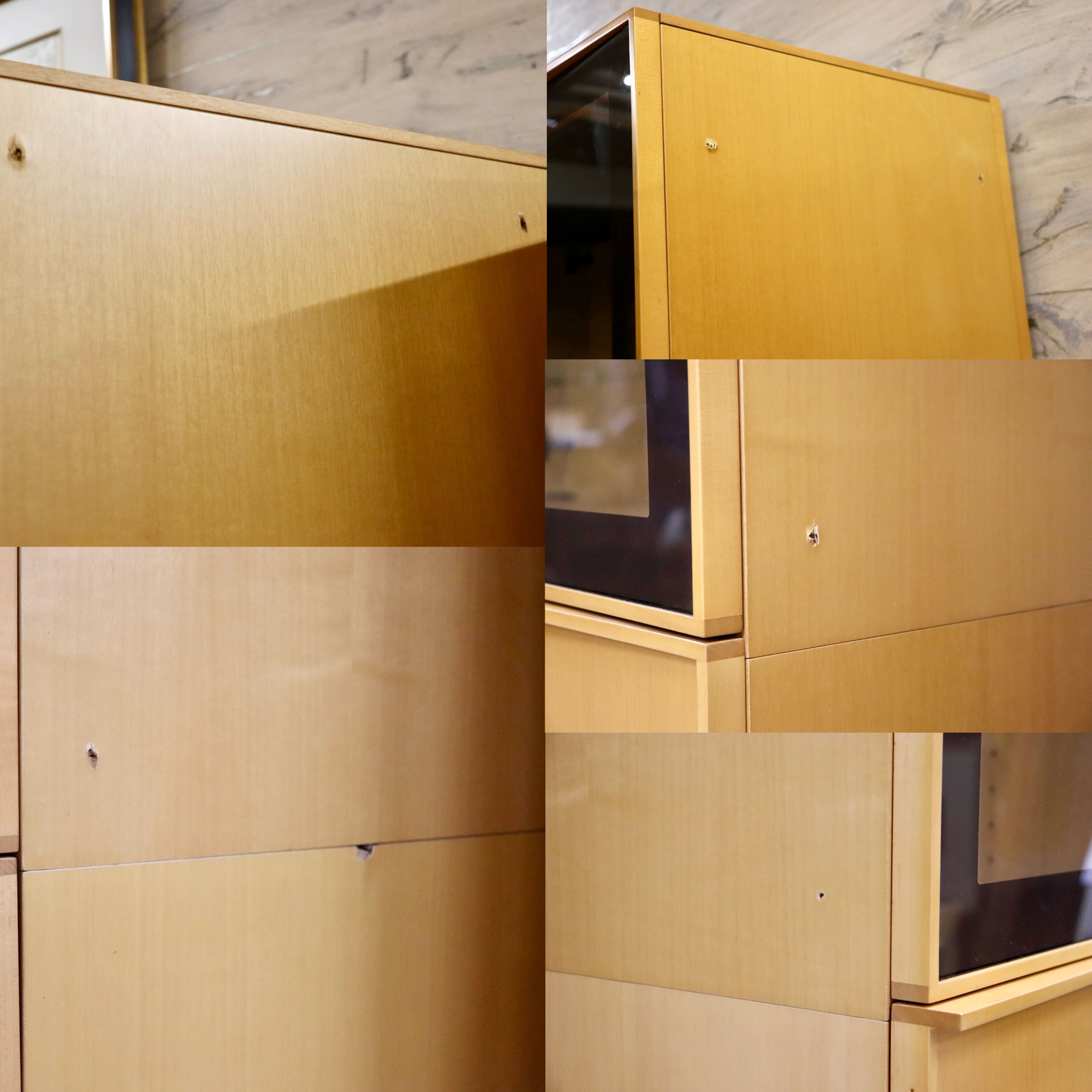 GMHH277○arflex / アルフレックス COMPOSER コンポーザー キャビネット 飾り棚 キュリオケース 収納棚 イタリアモダン 定価約84万