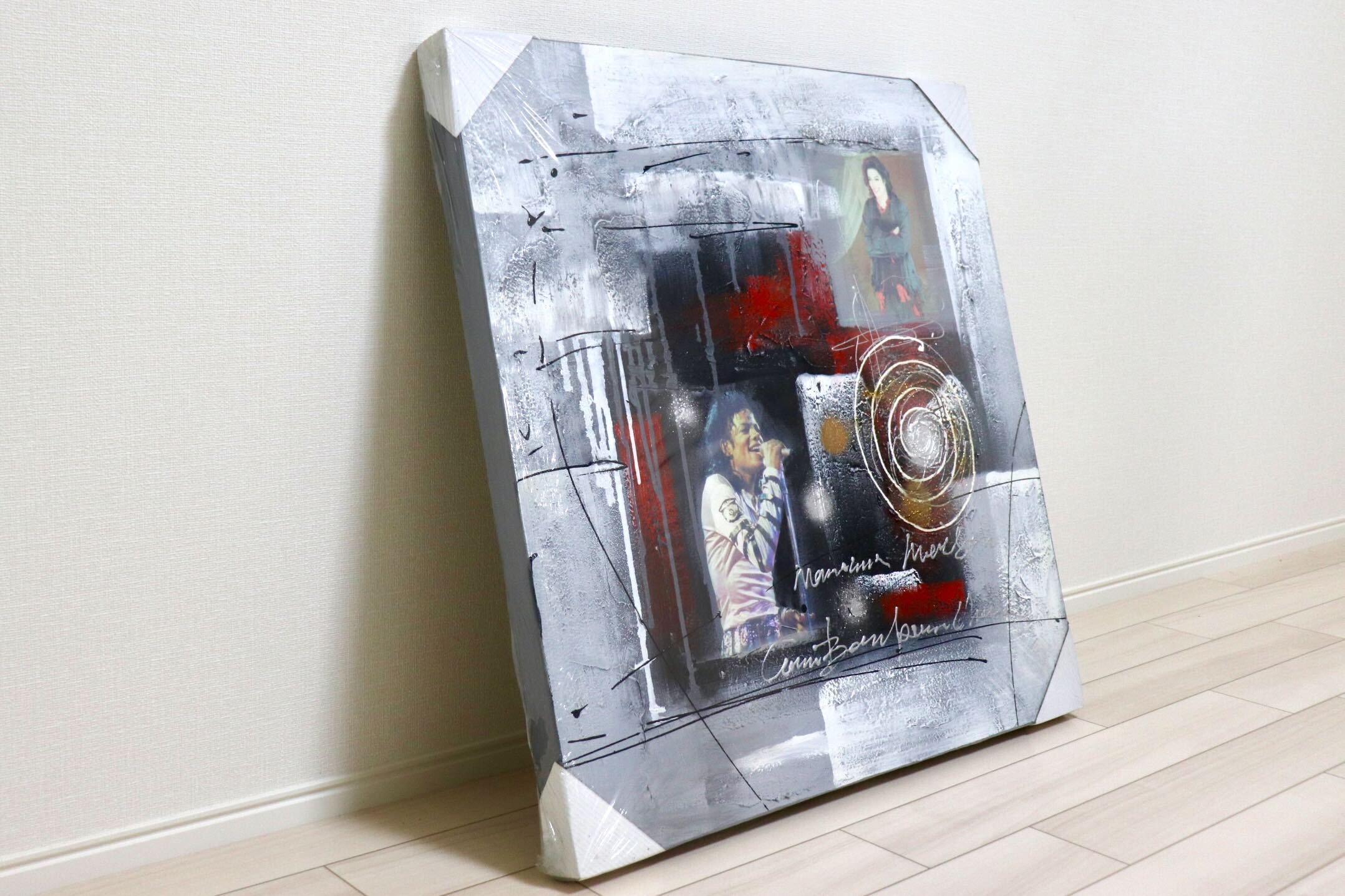 GMIK749C◯マイケル・ジャクソン アートパネル 大型 インテリアボード コラージュアート