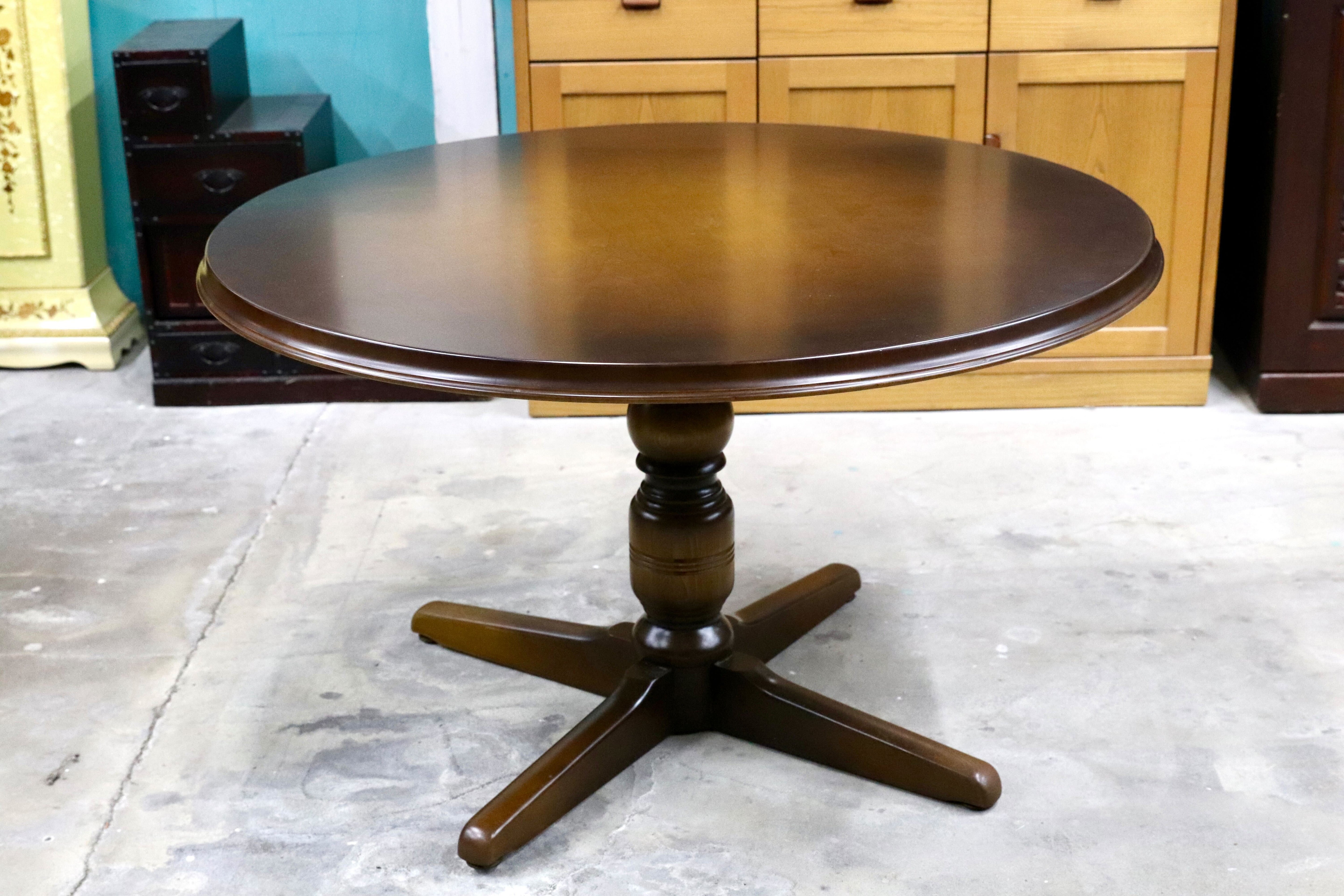 GMIH309○飛騨産業 / HIDA キツツキ ラウンドテーブル ダイニングテーブル 食卓テーブル レトロ カフェ 円卓 穂高 アンティーク 定価約22万