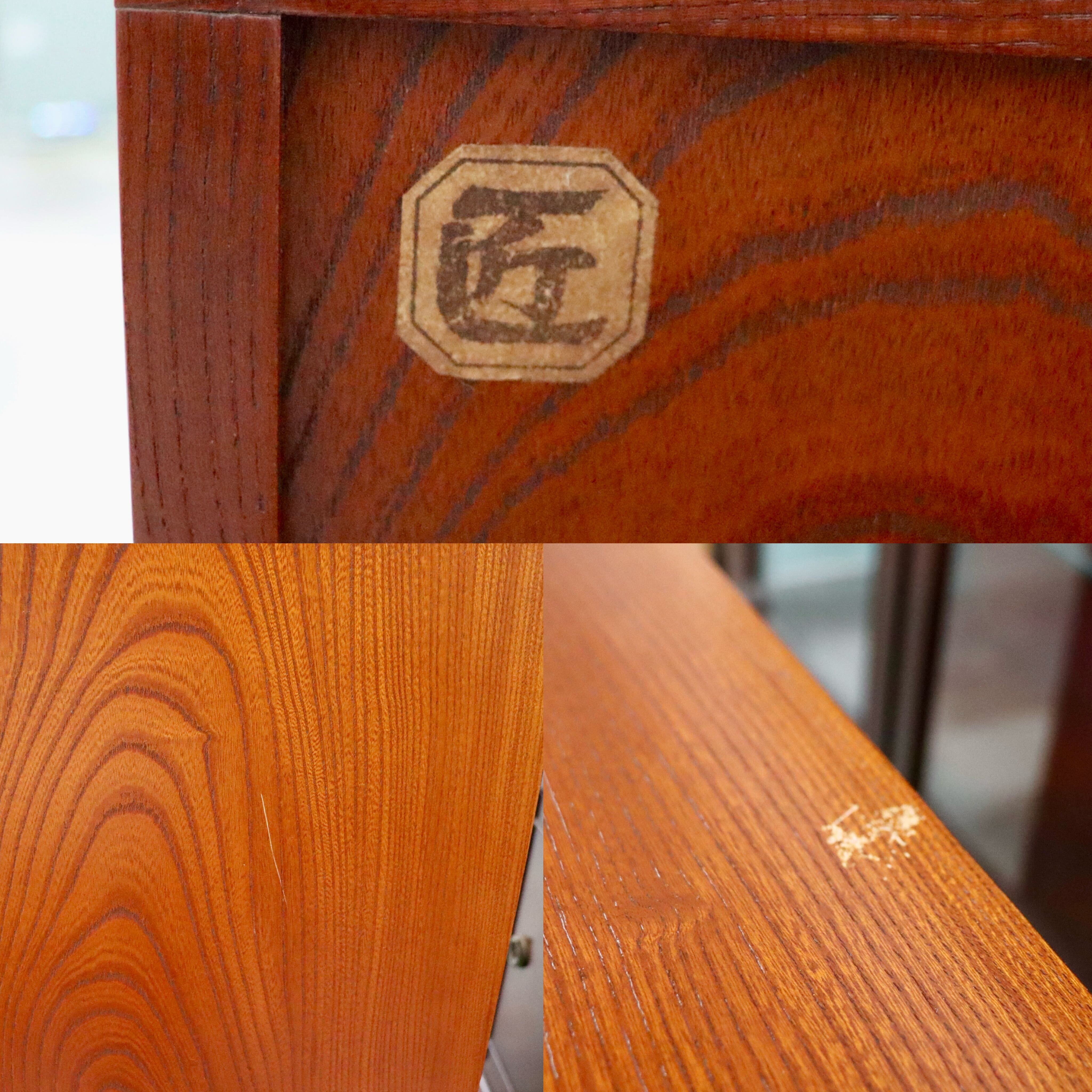 GMIH426○民芸家具 サイドボード 飾り棚 茶箪笥 和家具 茶棚 食器棚 収納 引き出し 無垢材 昭和 レトロ アンティーク