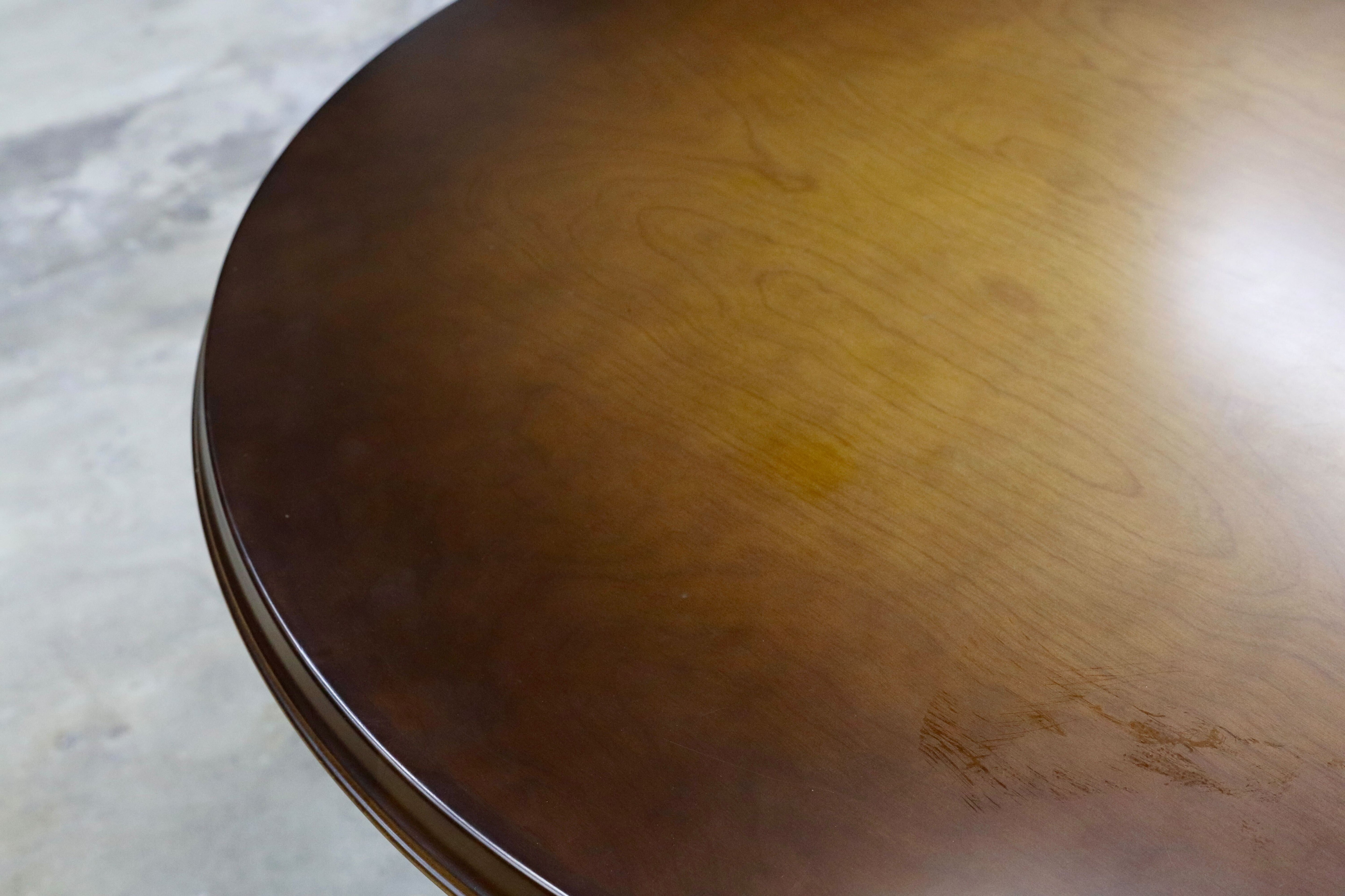 GMIH309○飛騨産業 / HIDA キツツキ ラウンドテーブル ダイニングテーブル 食卓テーブル レトロ カフェ 円卓 穂高 アンティーク 定価約22万