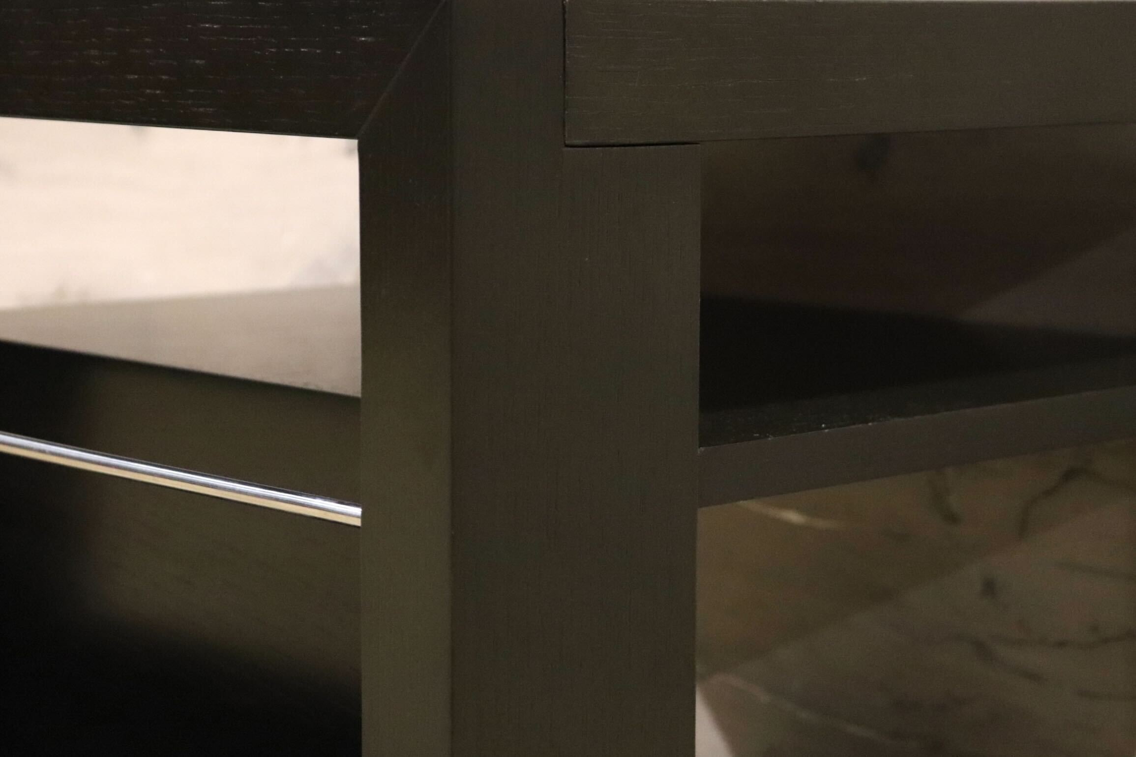 GMHN2A○IDC大塚家具 レクタ サイドテーブル ナイトテーブル 木製 マガジンラック 収納 ダークブラウン スタイリッシュ