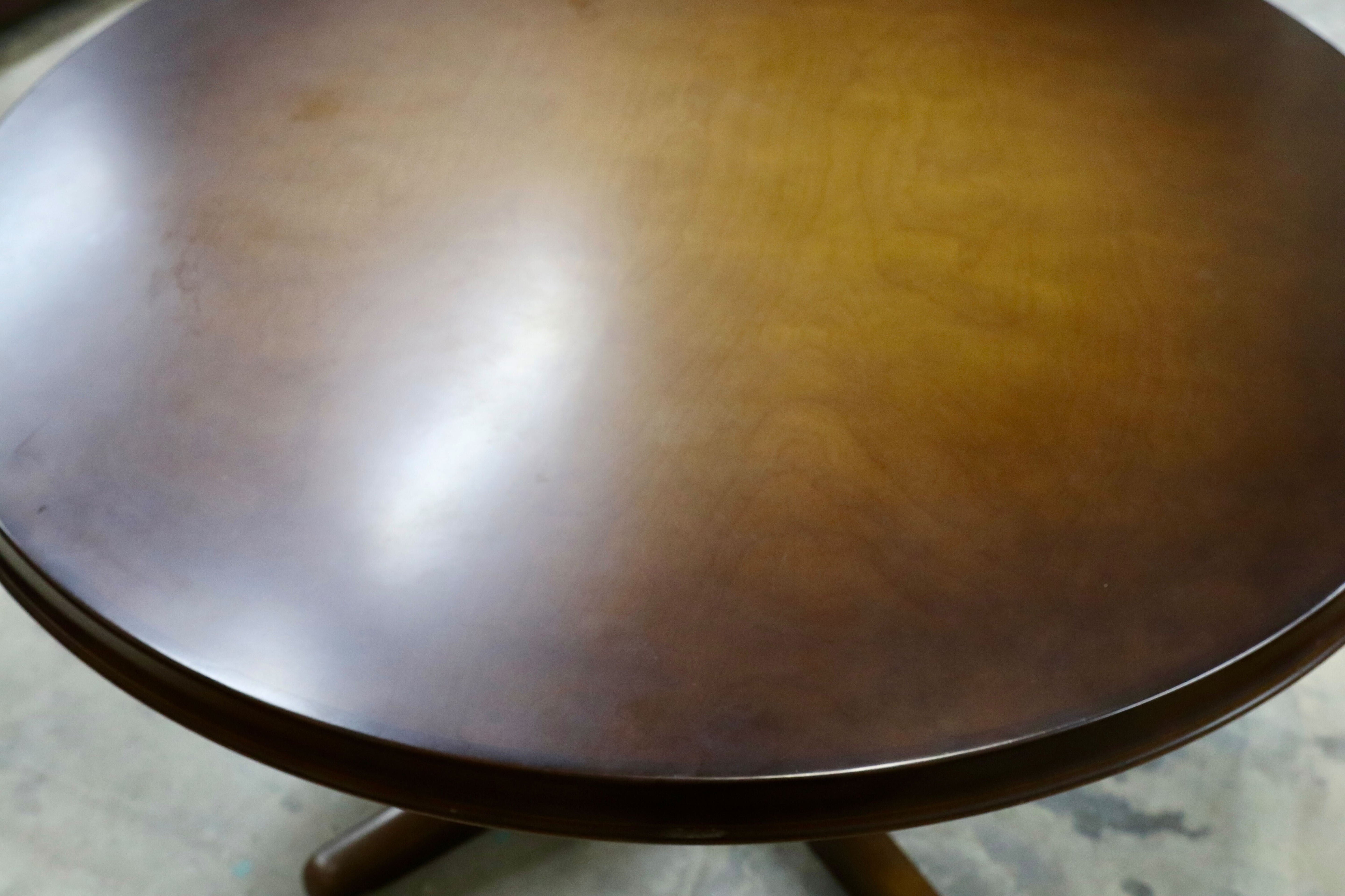 GMIH309○飛騨産業 / HIDA キツツキ ラウンドテーブル ダイニングテーブル 食卓テーブル レトロ カフェ 円卓 穂高 アンティーク 定価約22万