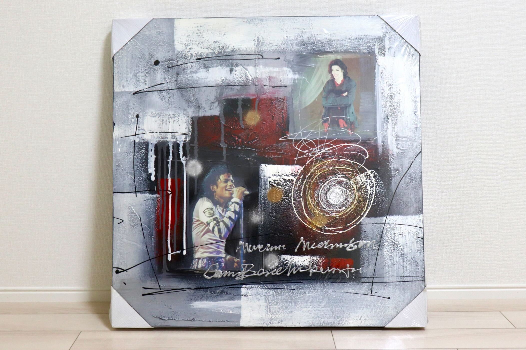 GMIK749E◯マイケル・ジャクソン アートパネル 大型 インテリアボード コラージュアート