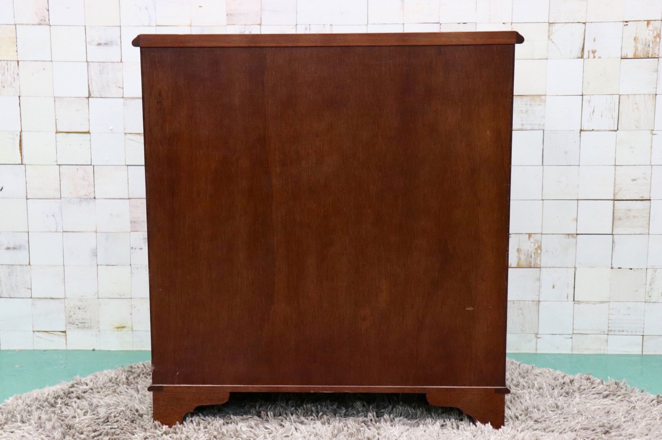 GMFT330○メープル不二屋 神戸家具 洋家具 4段チェスト 洋服タンス 整理箪笥 マホガニー材 レトロ クラシック ヨーロピアン 定価約27万