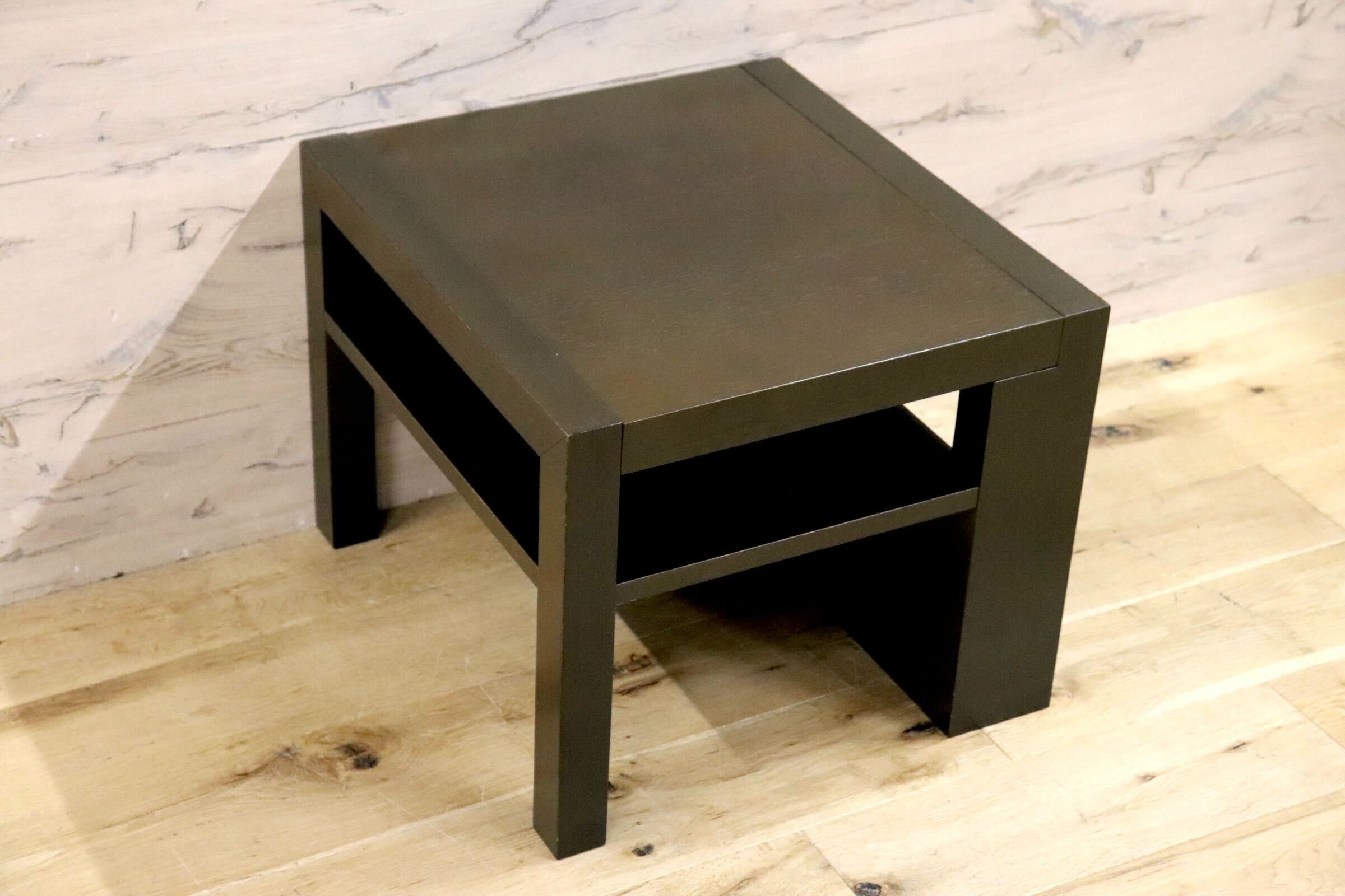 GMHN2B○IDC大塚家具 レクタ サイドテーブル ナイトテーブル 木製 マガジンラック 収納 ダークブラウン スタイリッシュ