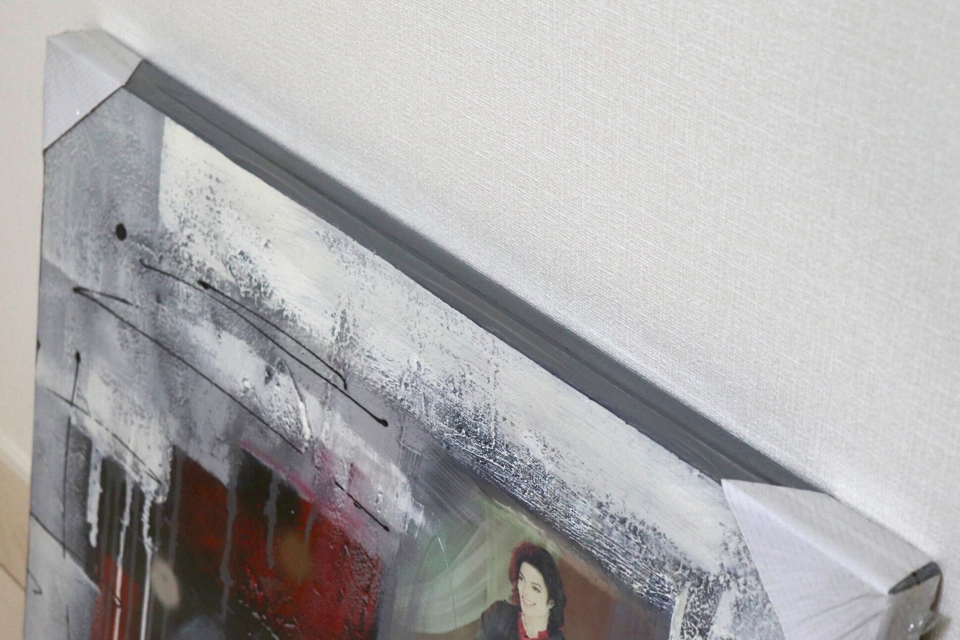 GMIK749E◯マイケル・ジャクソン アートパネル 大型 インテリアボード コラージュアート