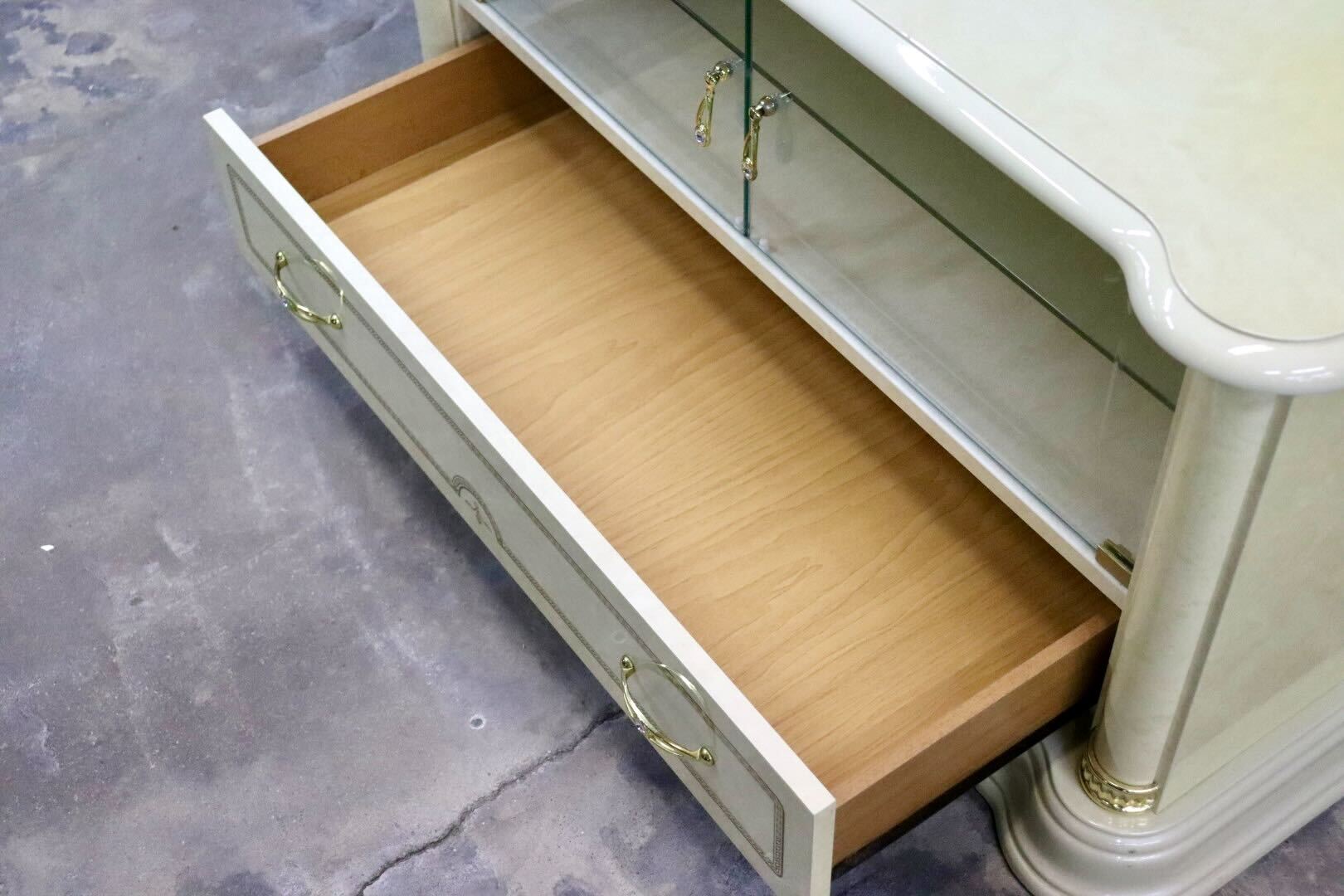 GMIS353B○SaltarelliMOBILI / サルタレッリモビリ フローレンス TVボード AVボード ローボード 輸入家具 ロココ調 イタリア 定価約24.7万