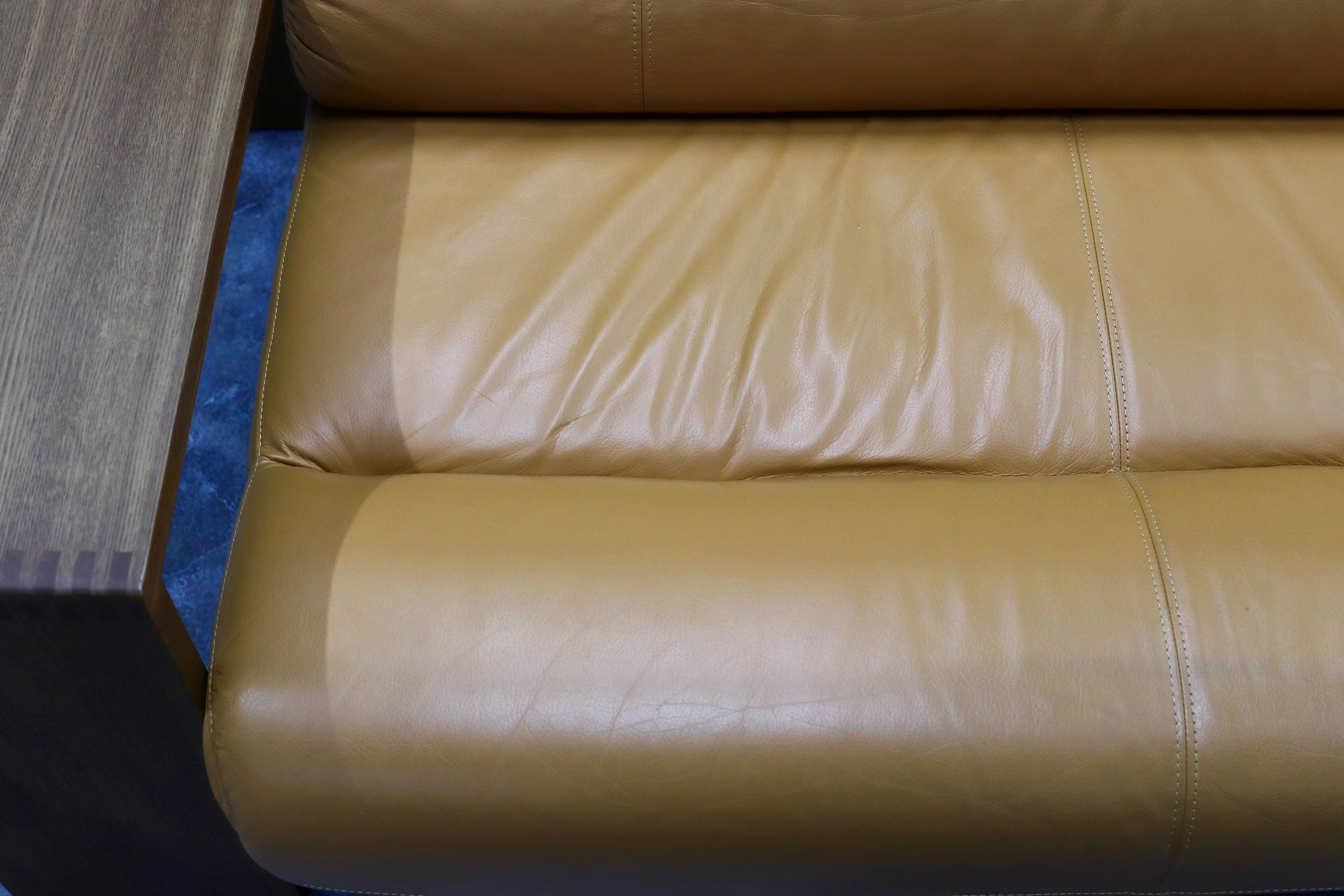 GMHN323○ナガノインテリア / NAGANO INTERIOR 2人掛けソファ ラブソファ 本革 ライトブラウン 2シーター 北欧スタイル