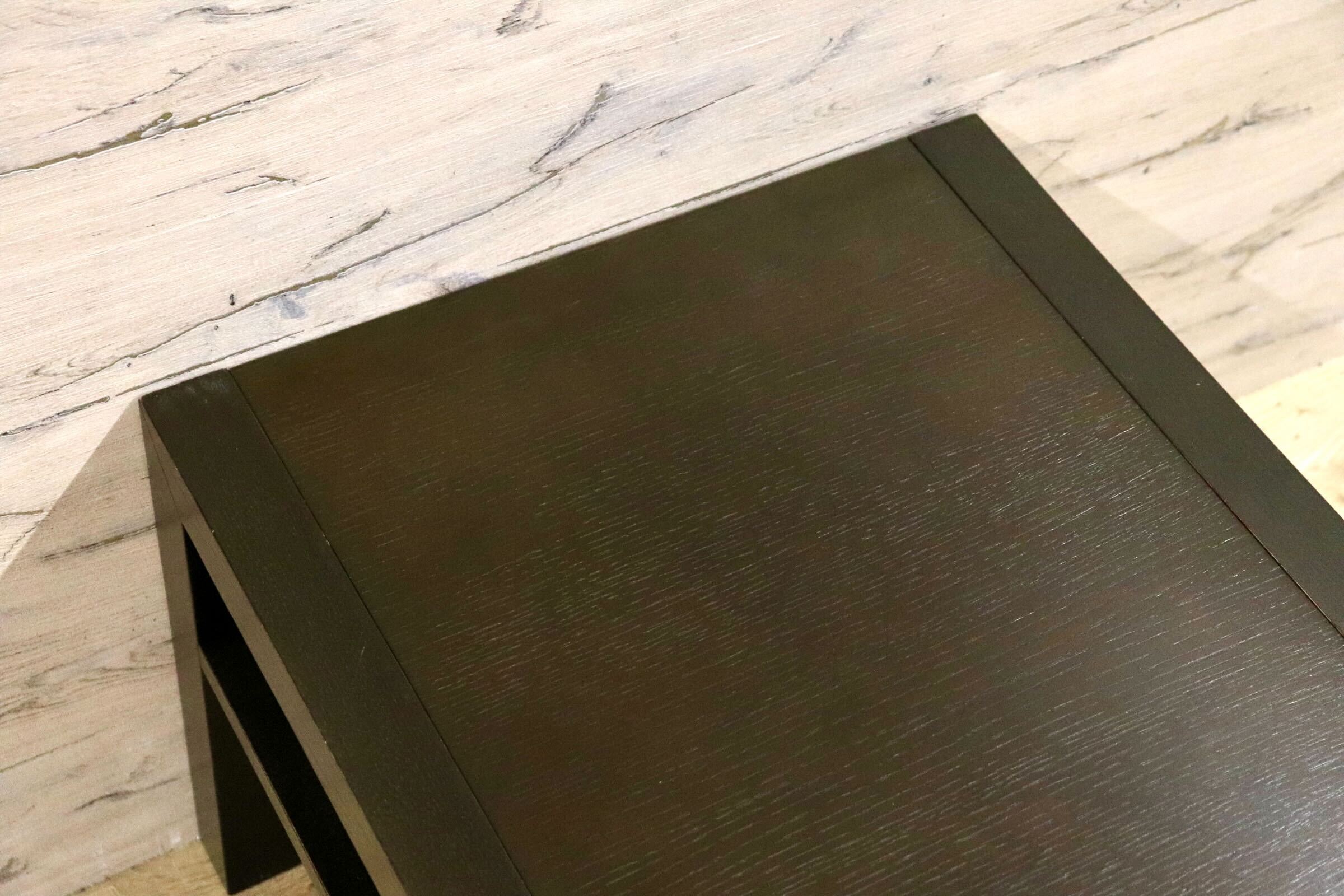 GMHN2B○IDC大塚家具 レクタ サイドテーブル ナイトテーブル 木製 マガジンラック 収納 ダークブラウン スタイリッシュ