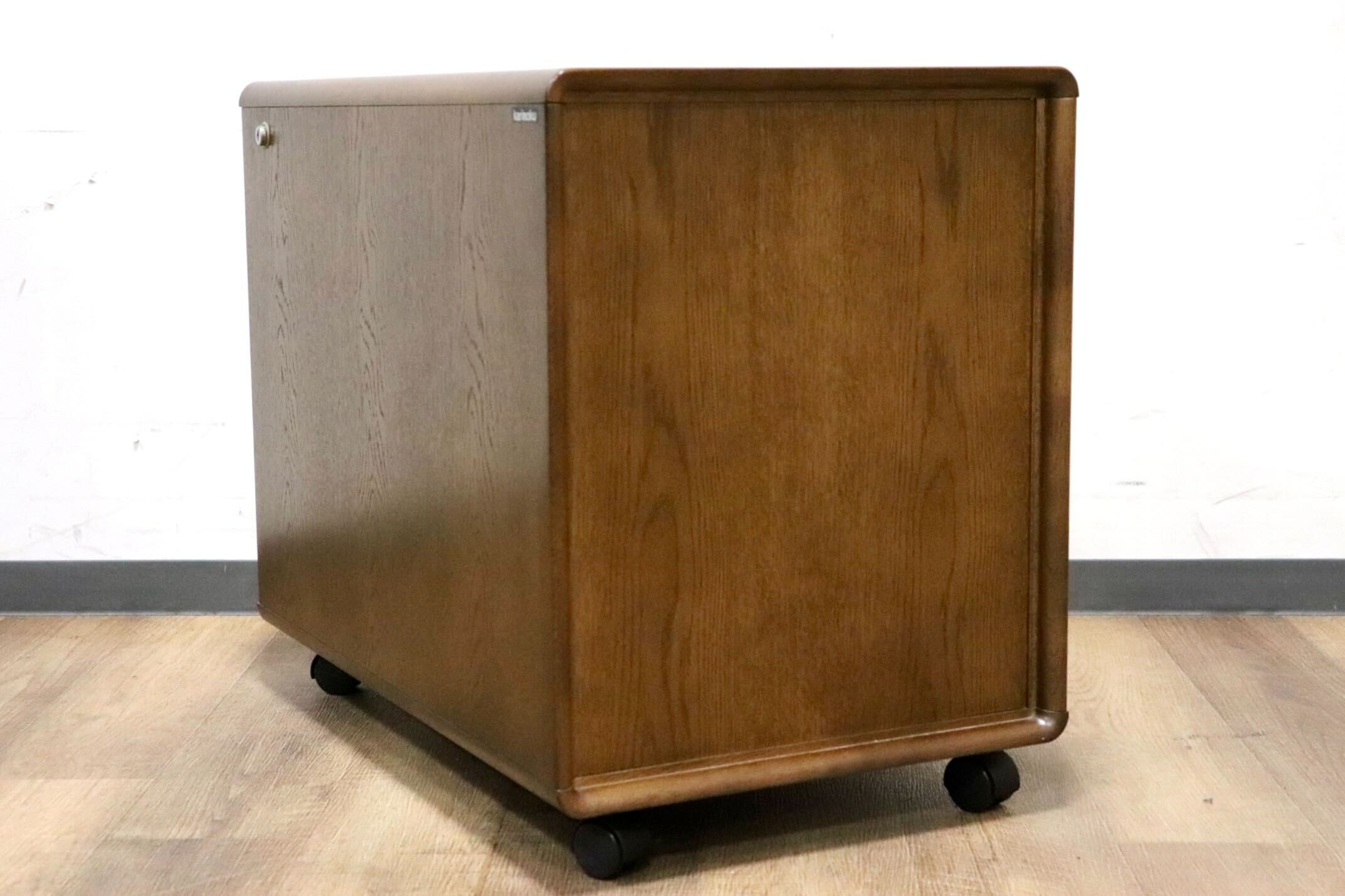GMHK302B○karimoku / カリモク デスクワゴン 袖机 サイドワゴン チェスト キャビネット 収納家具 オーク材 モダン 書斎 オフィス 国産家具