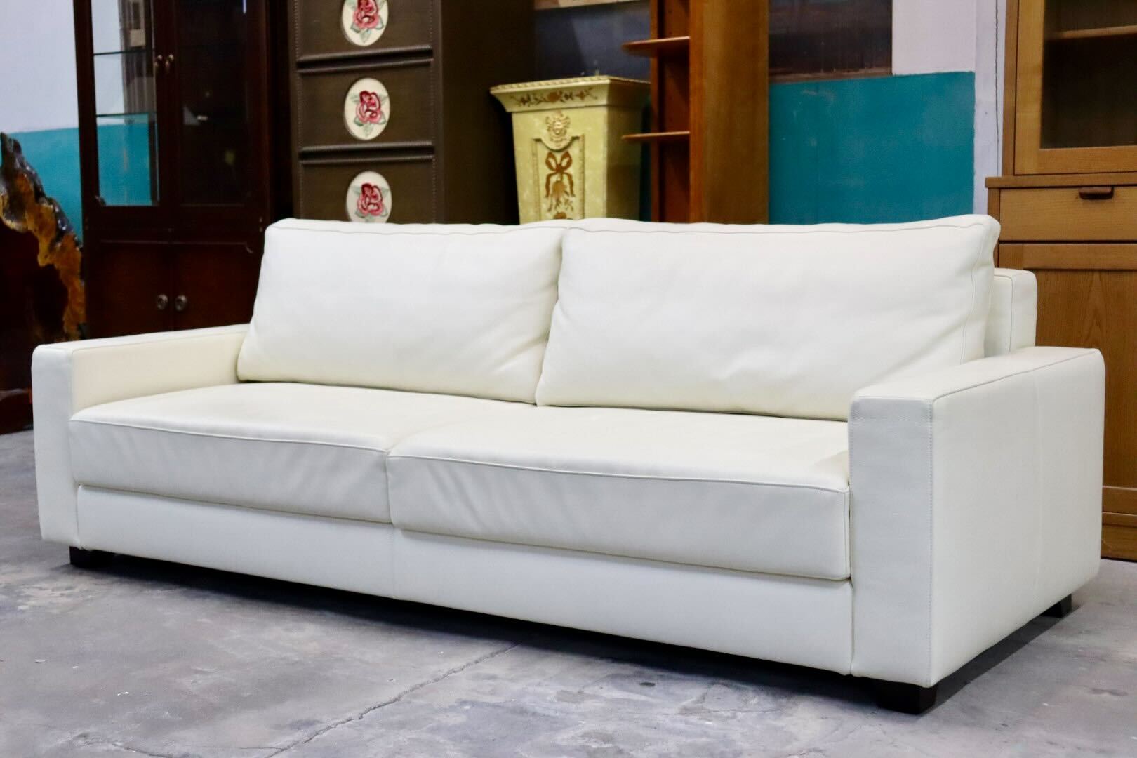 GMIS366A○HUKLA / フクラ REGATO レガト 3人掛けソファ トリプルソファ 長椅子 本革 スタイリッシュ モダン 約56万