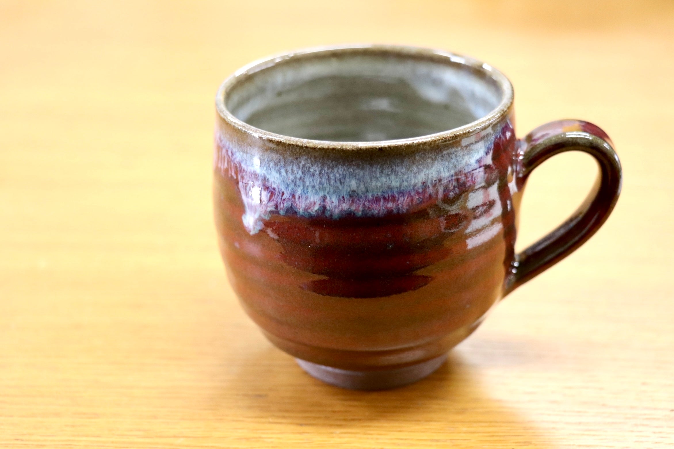 GMJO7E◯市野悟窯 丹波焼 マグカップ青 市野哲次 陶器 伝統工芸 丹波篠山 未使用