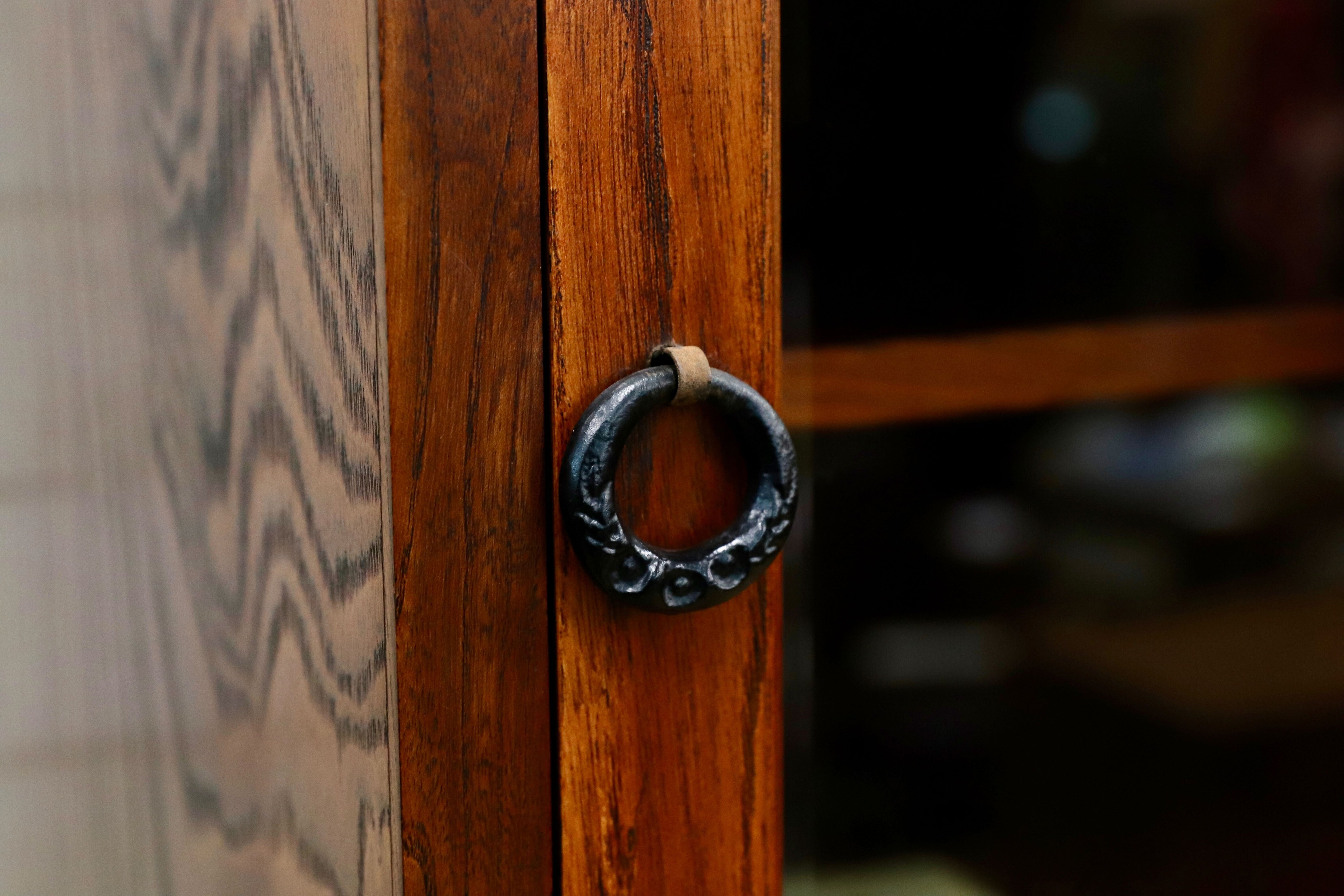 GMIS329○岩谷堂箪笥 スリムハイチェスト 整理箪笥 リビングボード キャビネット 民藝 伝統工芸 和家具 和モダン レトロ アンティーク