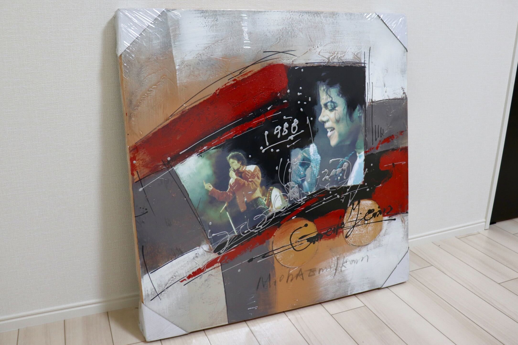 GMIK749B○マイケル・ジャクソン アートパネル 大型 インテリアボード コラージュアート