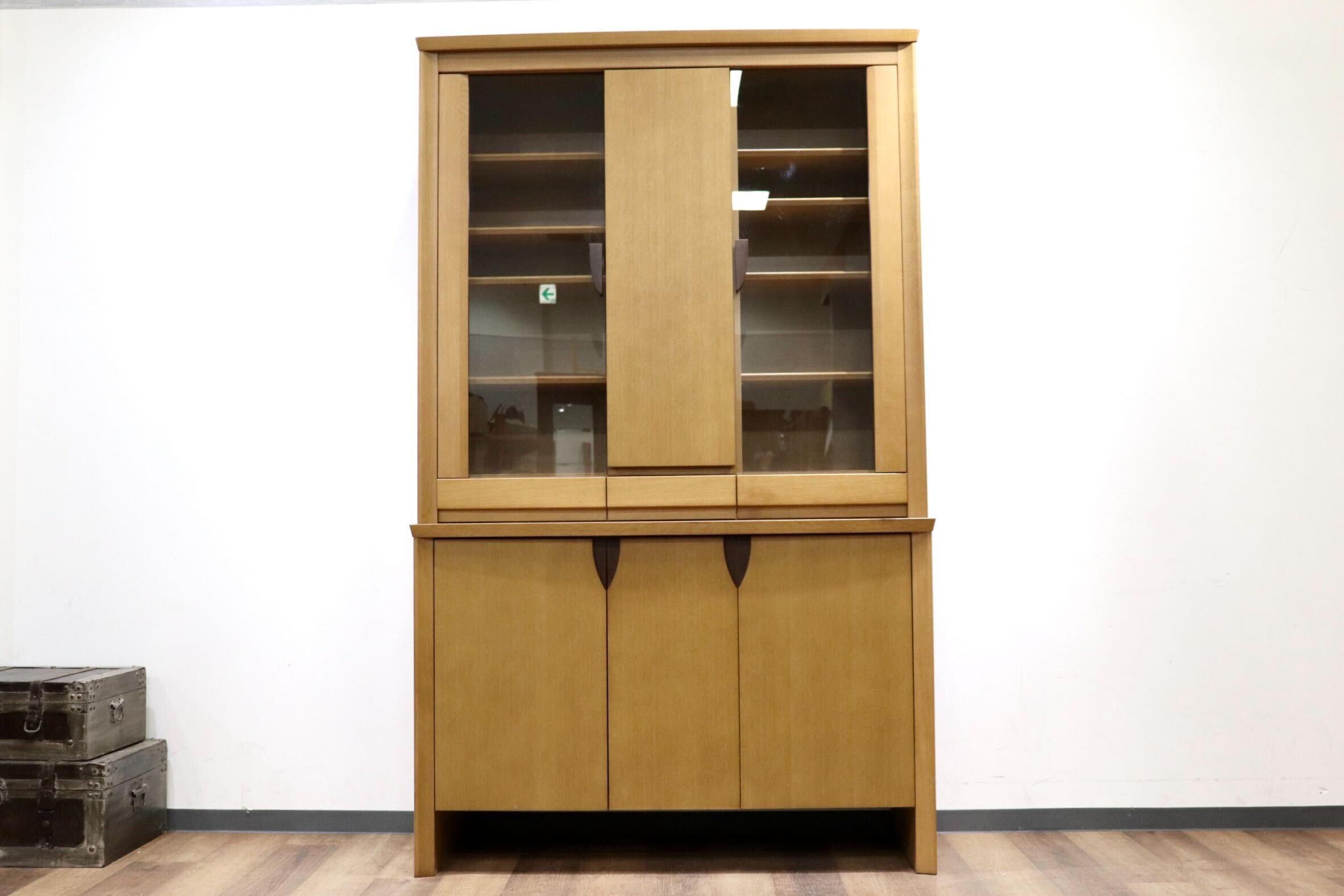 GMHH332○食器棚 カップボード ダイニングボード 水屋棚 オーク材 シンプル ナチュラル モダン 検)日進木工 シラカワ CONDE HOUSE