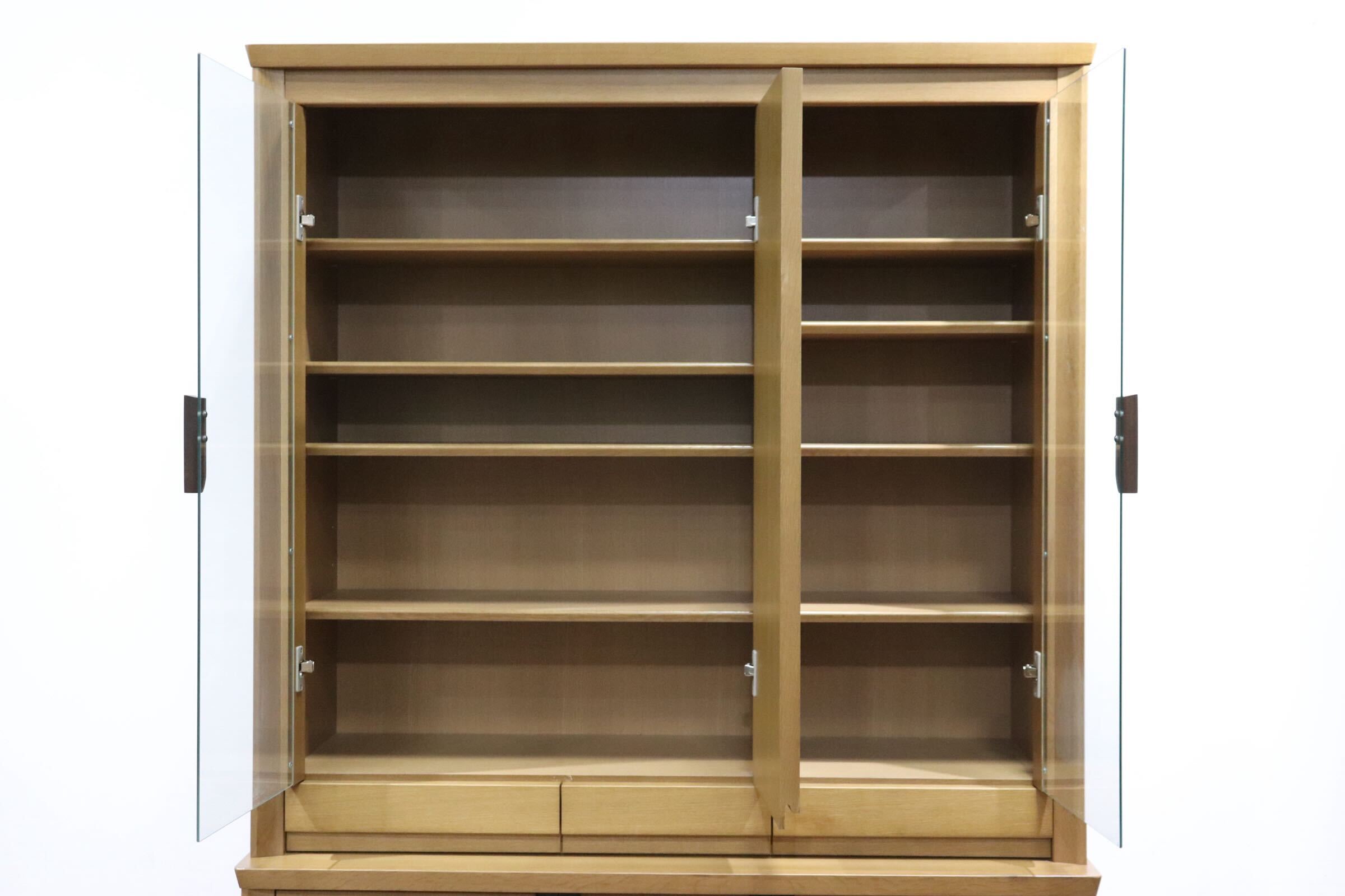 GMHH332○食器棚 カップボード ダイニングボード 水屋棚 オーク材 シンプル ナチュラル モダン 検)日進木工 シラカワ CONDE HOUSE