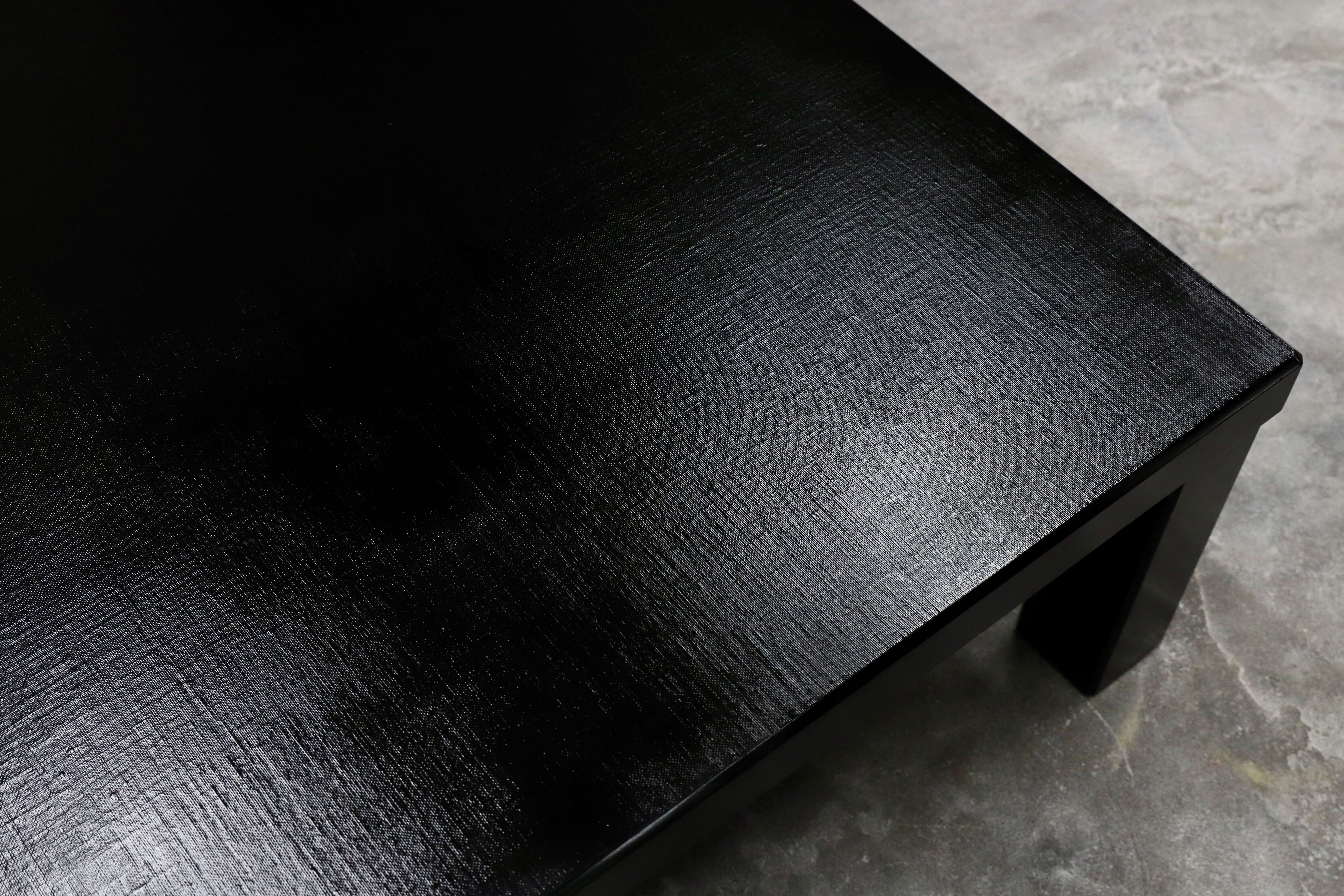 GMHN187○モリシゲ / MORISHIGE 諏訪 最高峰 座卓 センターテーブル リビングテーブル ローテーブル ブラック 和モダン IDC大塚家具 展示品