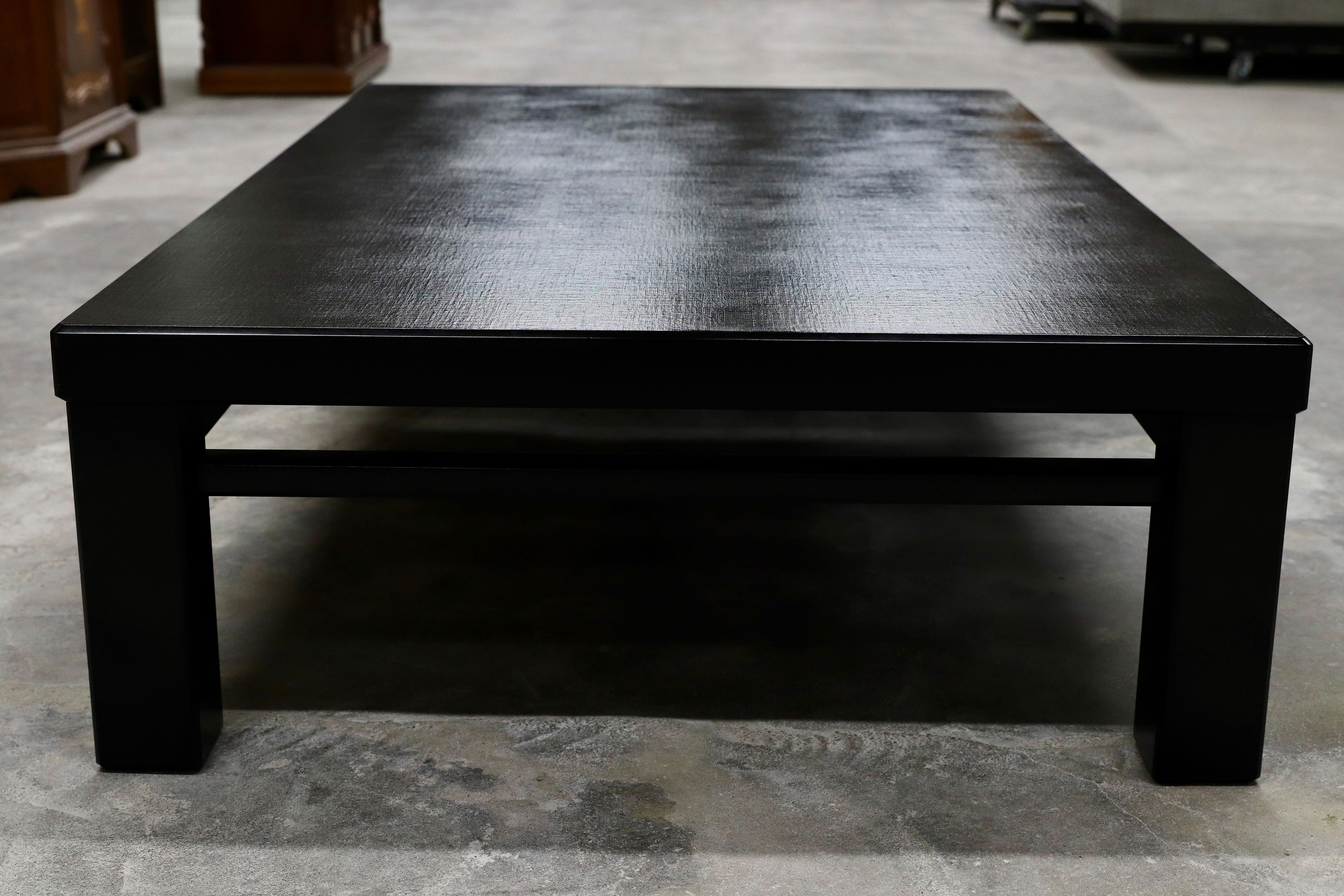 GMHN187○モリシゲ / MORISHIGE 諏訪 最高峰 座卓 センターテーブル リビングテーブル ローテーブル ブラック 和モダン IDC大塚家具 展示品