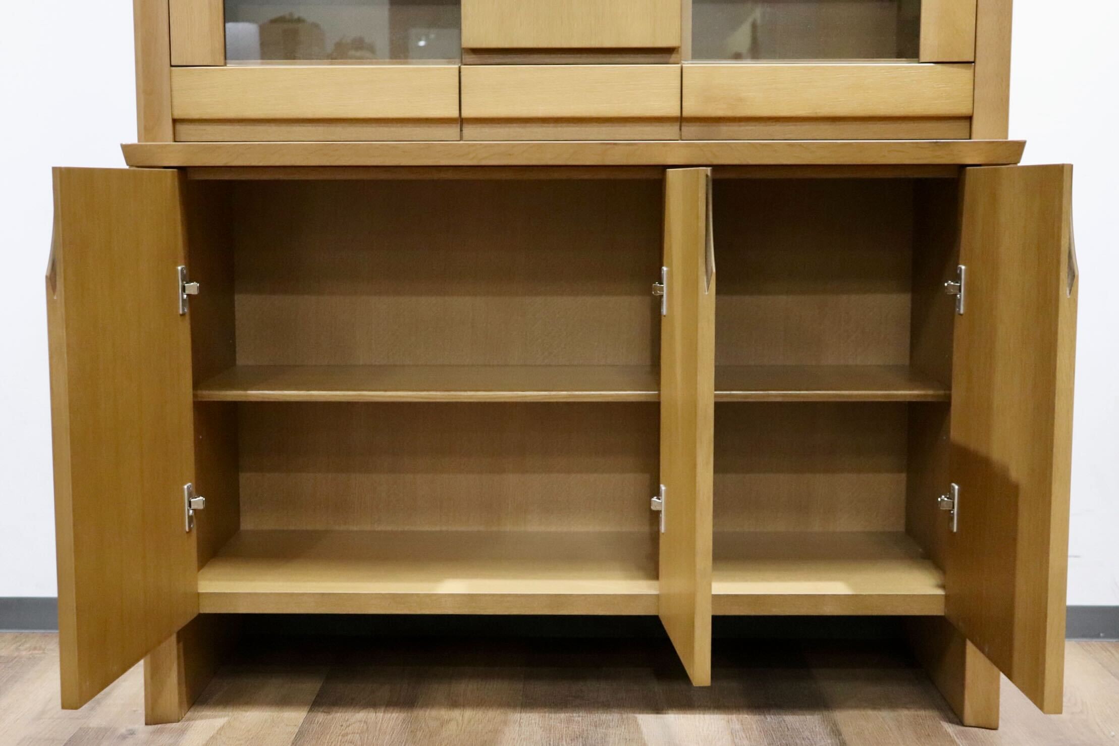 GMHH332○食器棚 カップボード ダイニングボード 水屋棚 オーク材 シンプル ナチュラル モダン 検)日進木工 シラカワ CONDE HOUSE