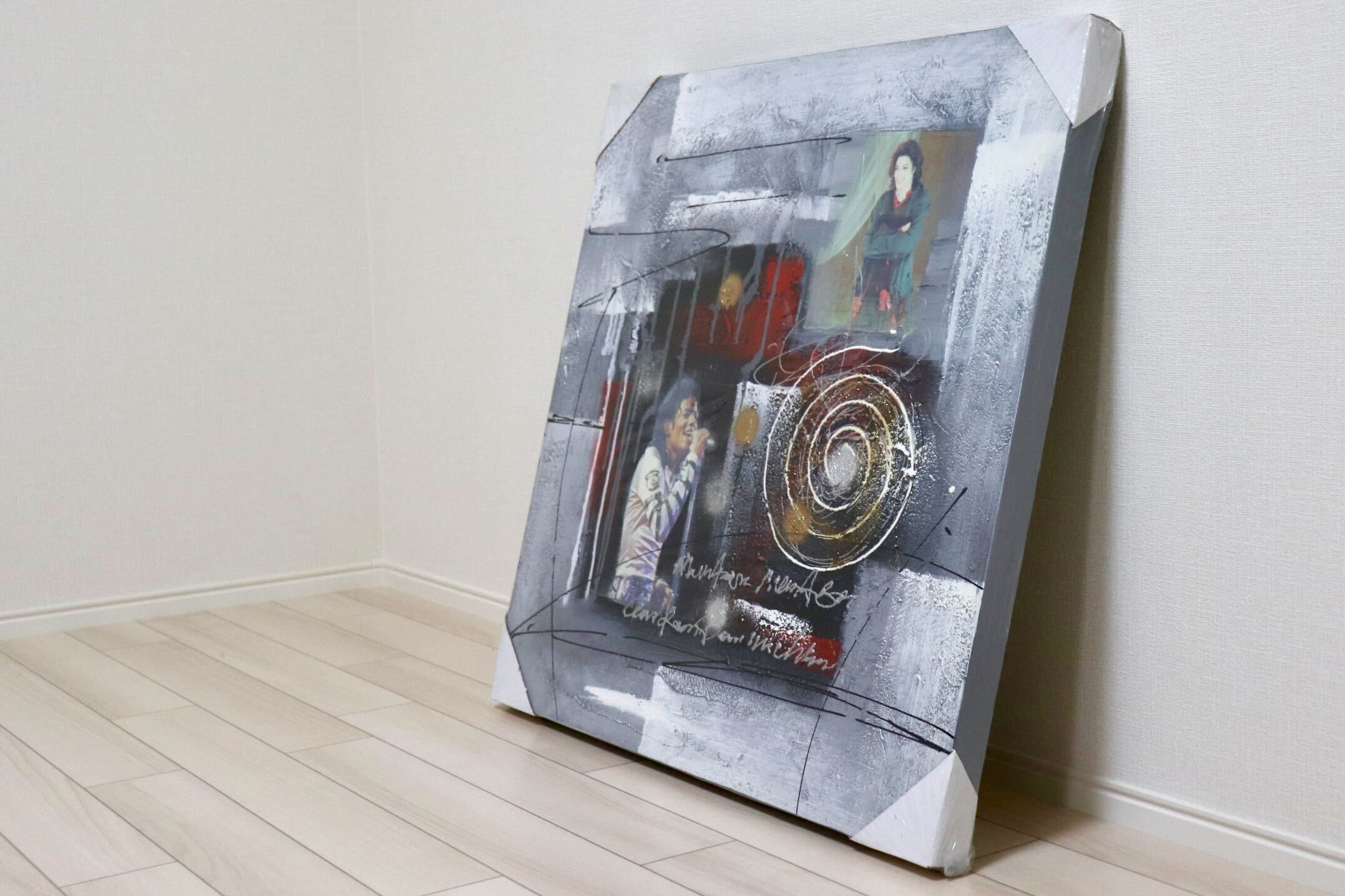 GMIK749M◯マイケル・ジャクソン アートパネル 大型 インテリアボード コラージュアート