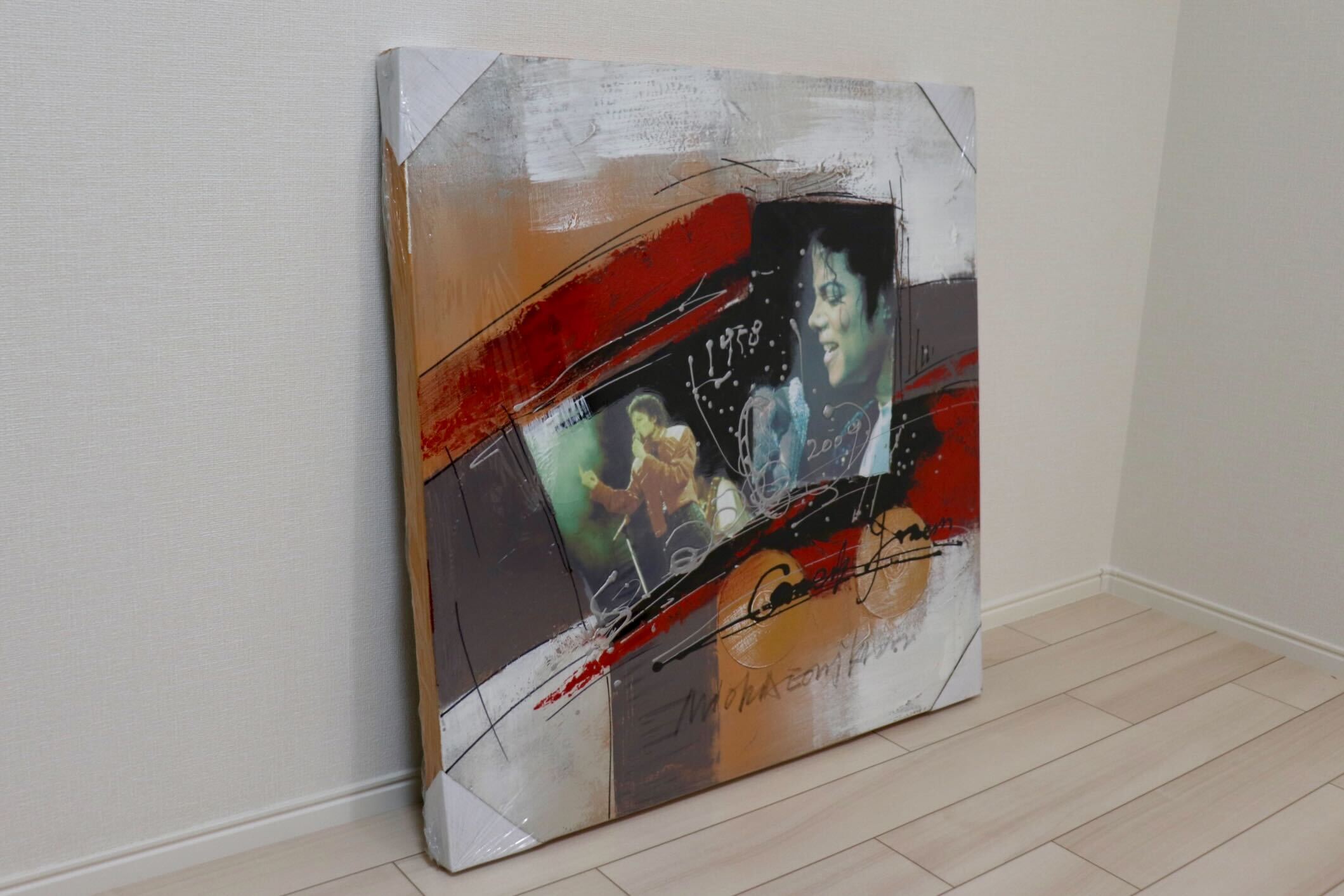 GMIK749F○マイケル・ジャクソン アートパネル 大型 インテリアボード コラージュアート