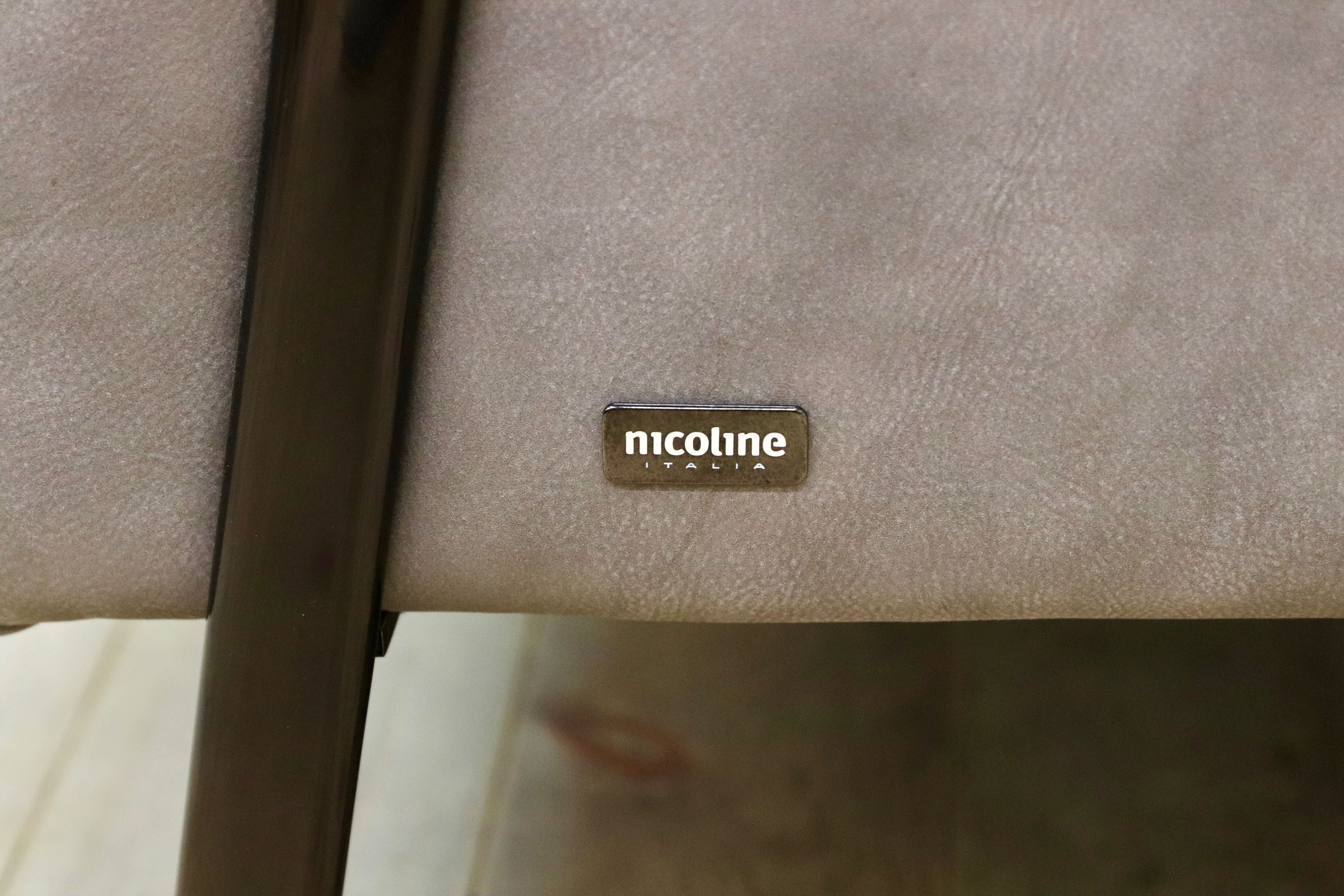 GMIO34A○nicoline / ニコライン ZANTE ザンテ 1人掛けソファ シングルソファ ヌバックレザー イタリアモダン 高級 プラスカーサ