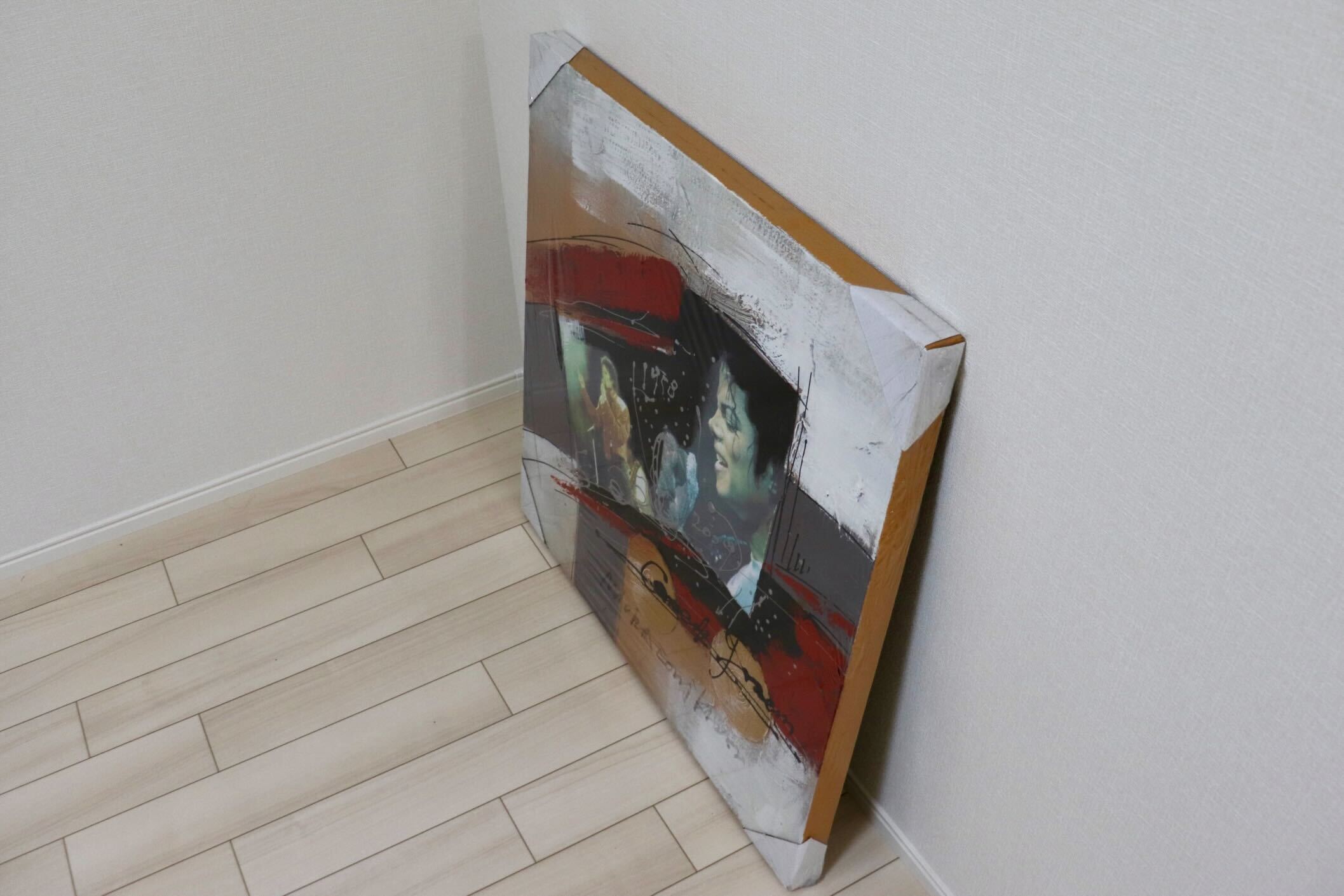 GMIK749F○マイケル・ジャクソン アートパネル 大型 インテリアボード コラージュアート