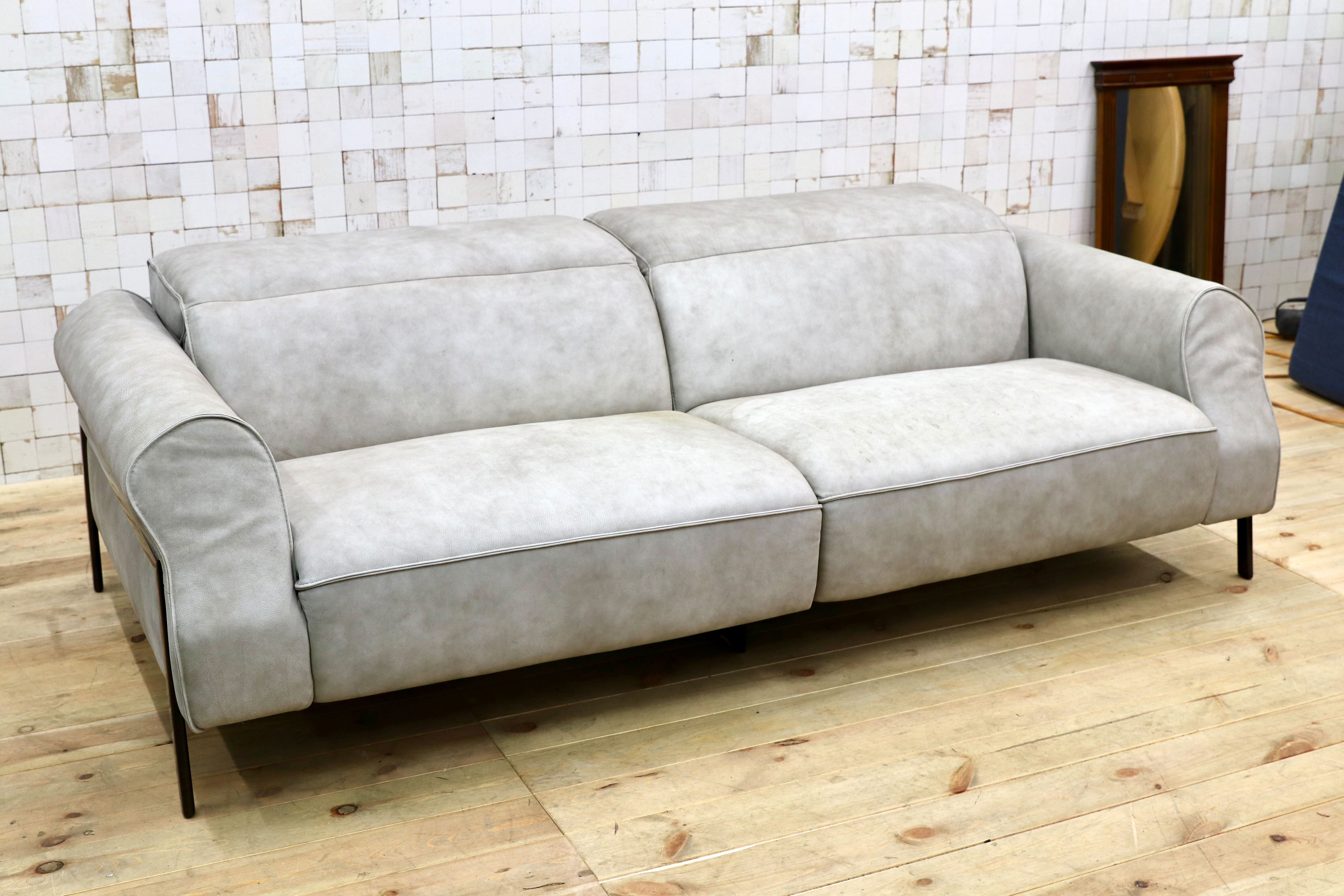 GMIO34A○nicoline / ニコライン ZANTE ザンテ 3人掛けソファ シングルソファ ヌバックレザー イタリアモダン 高級 プラスカーサ