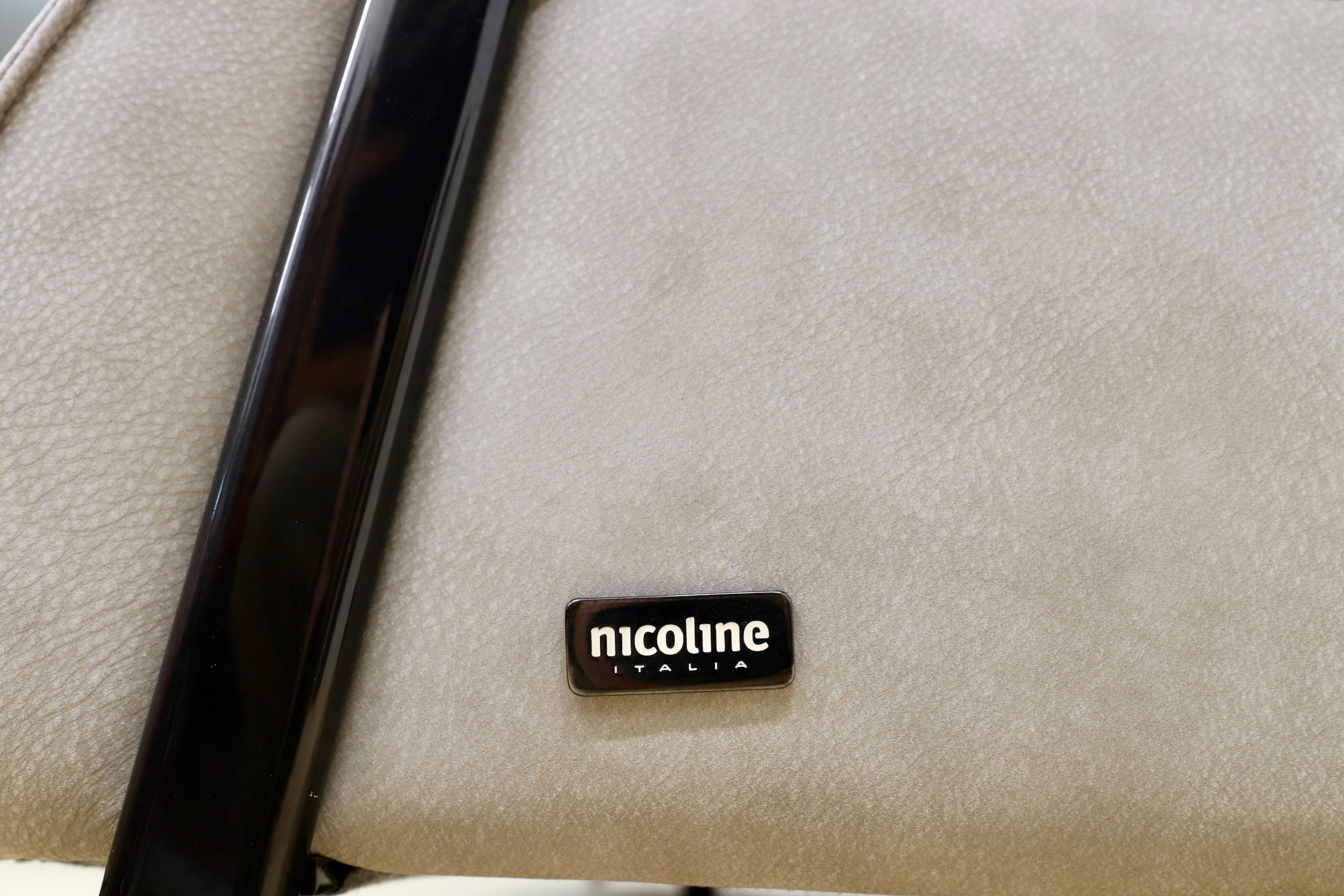 GMIO34A○nicoline / ニコライン ZANTE ザンテ 3人掛けソファ シングルソファ ヌバックレザー イタリアモダン 高級 プラスカーサ