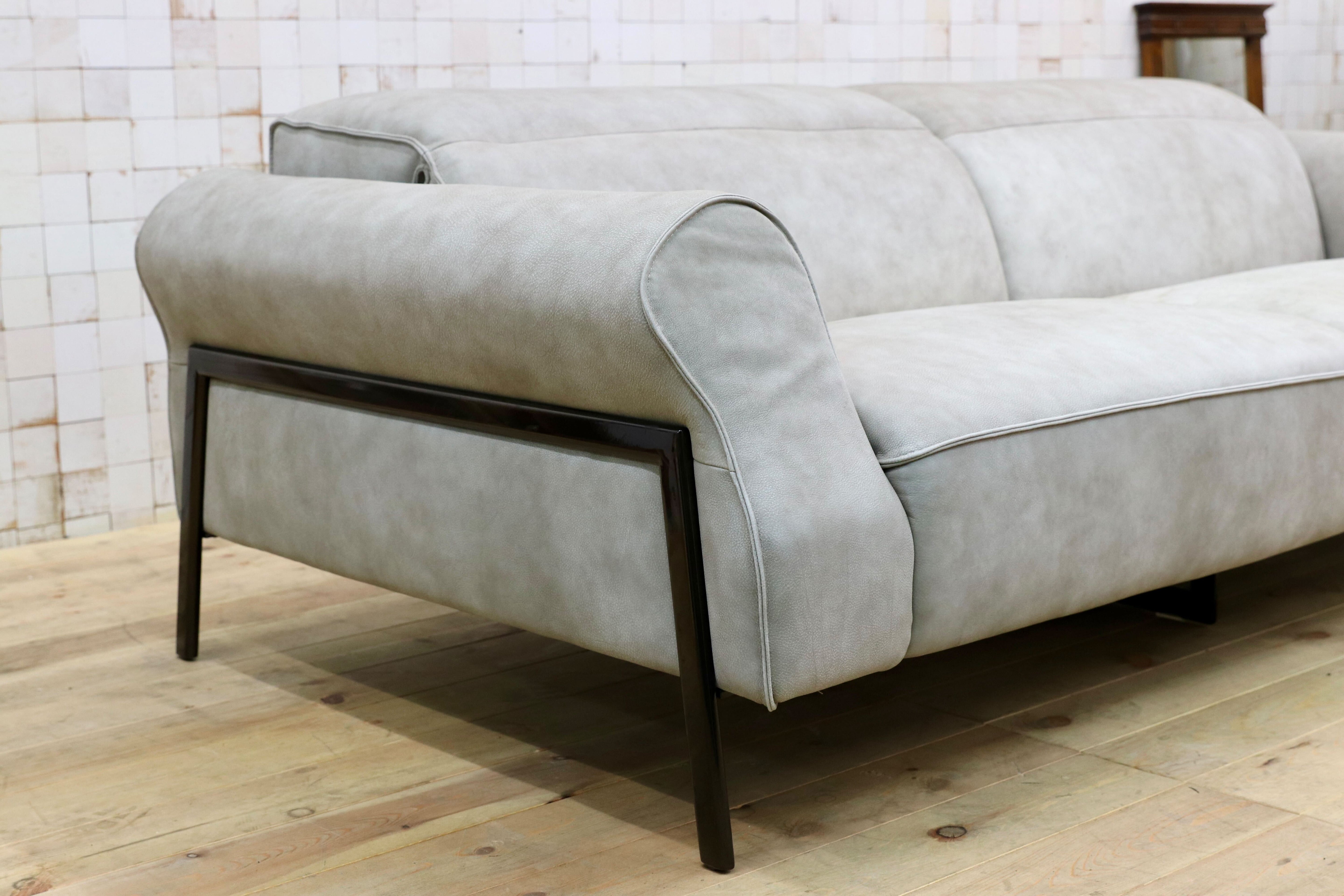 GMIO34A○nicoline / ニコライン ZANTE ザンテ 3人掛けソファ シングルソファ ヌバックレザー イタリアモダン 高級 プラスカーサ
