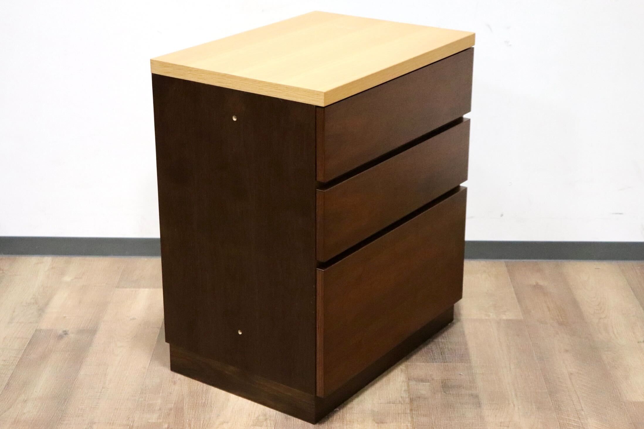 GMHK33A○加藤木工 SHIN-C 3段チェスト 整理箪笥 チェスト 収納家具 ウォールナット材 オーク材 北欧スタイル モダン IDC大塚家具