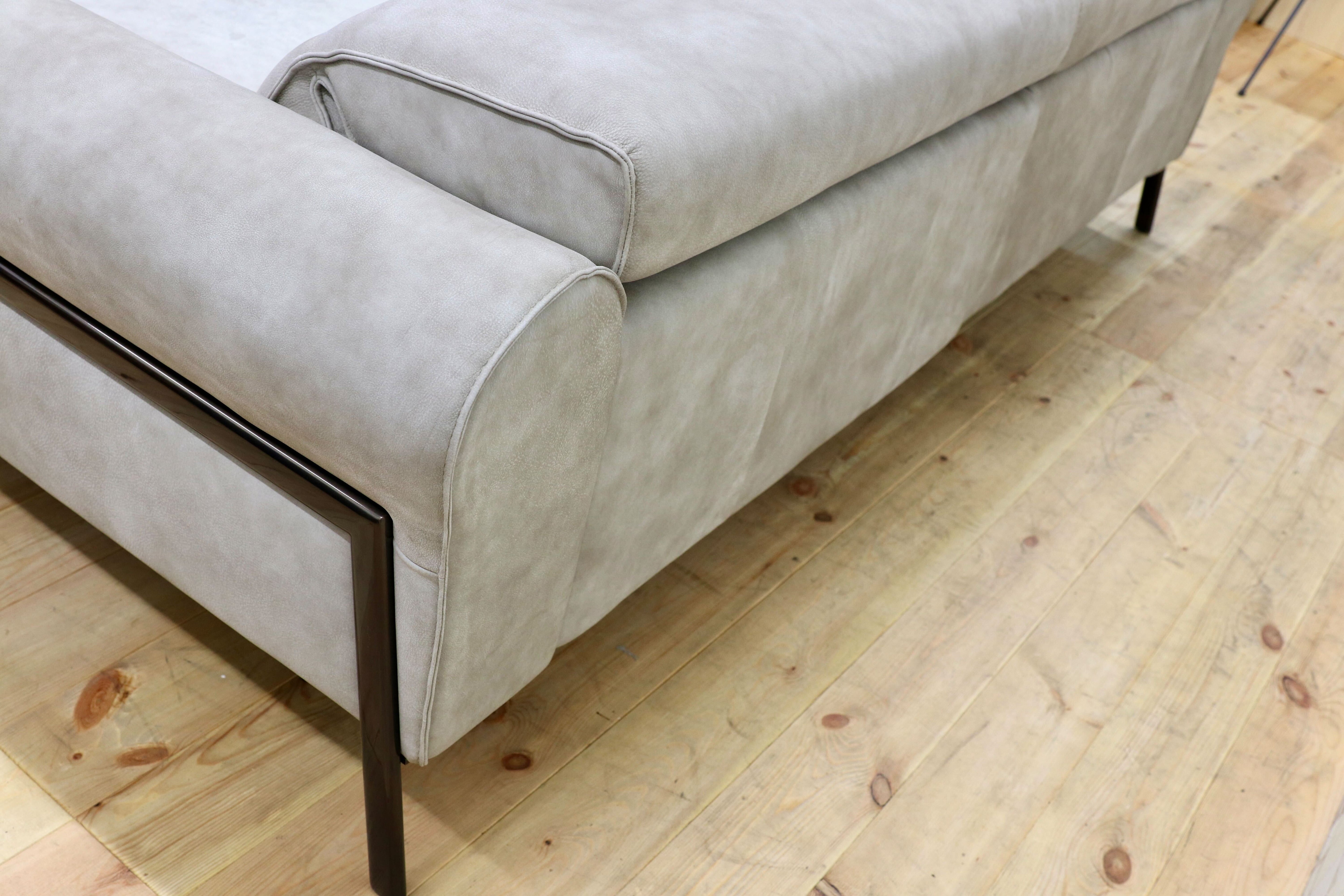 GMIO34A○nicoline / ニコライン ZANTE ザンテ 3人掛けソファ シングルソファ ヌバックレザー イタリアモダン 高級 プラスカーサ