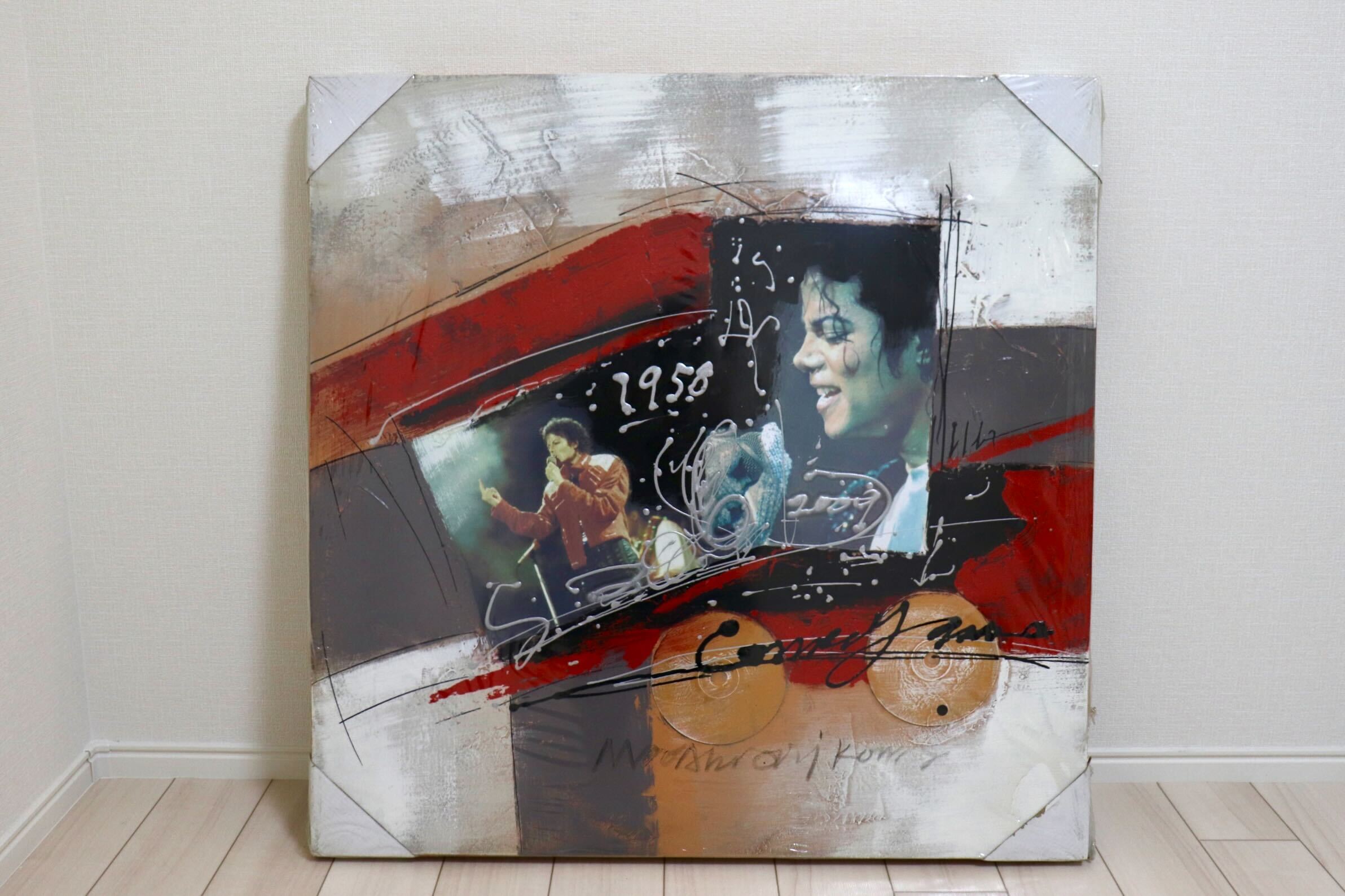 GMIK749D○マイケル・ジャクソン アートパネル 大型 インテリアボード コラージュアート